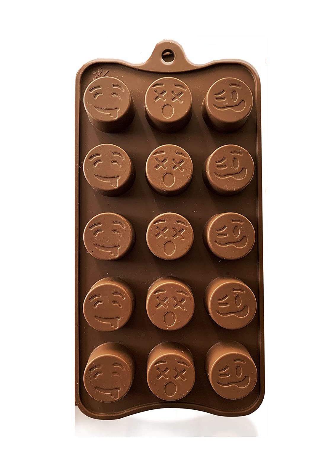 RKPM HOMES Silicone Chocolate Mold Candy Mold Jelly Ice Cube Tray Muffin Sugar Craft Fondant Mold Mould Cake Decorating Tools (15 Cavity Funny Face Chocolate Mold) (B08X1M2FPV) Amazon Price History, Amazon Price Tracker