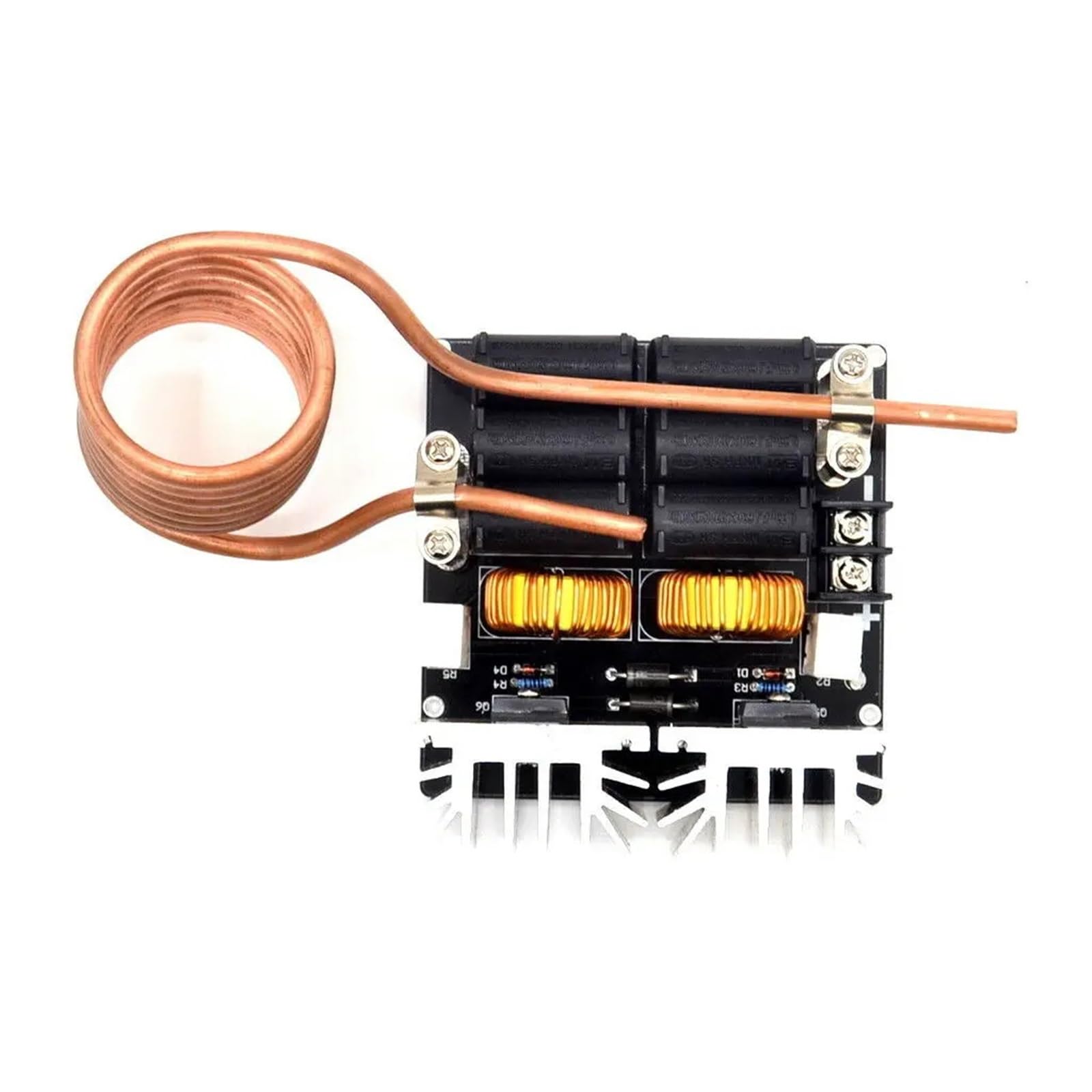 nagrzewnica indukcyjna, 12V-48V 1000W 20A niskiego napięcia nagrzewnica indukcyjna moduł płyty sterownik Flyback nagrzewnica DIY magnetyczna nagrzewnica indukcyjna