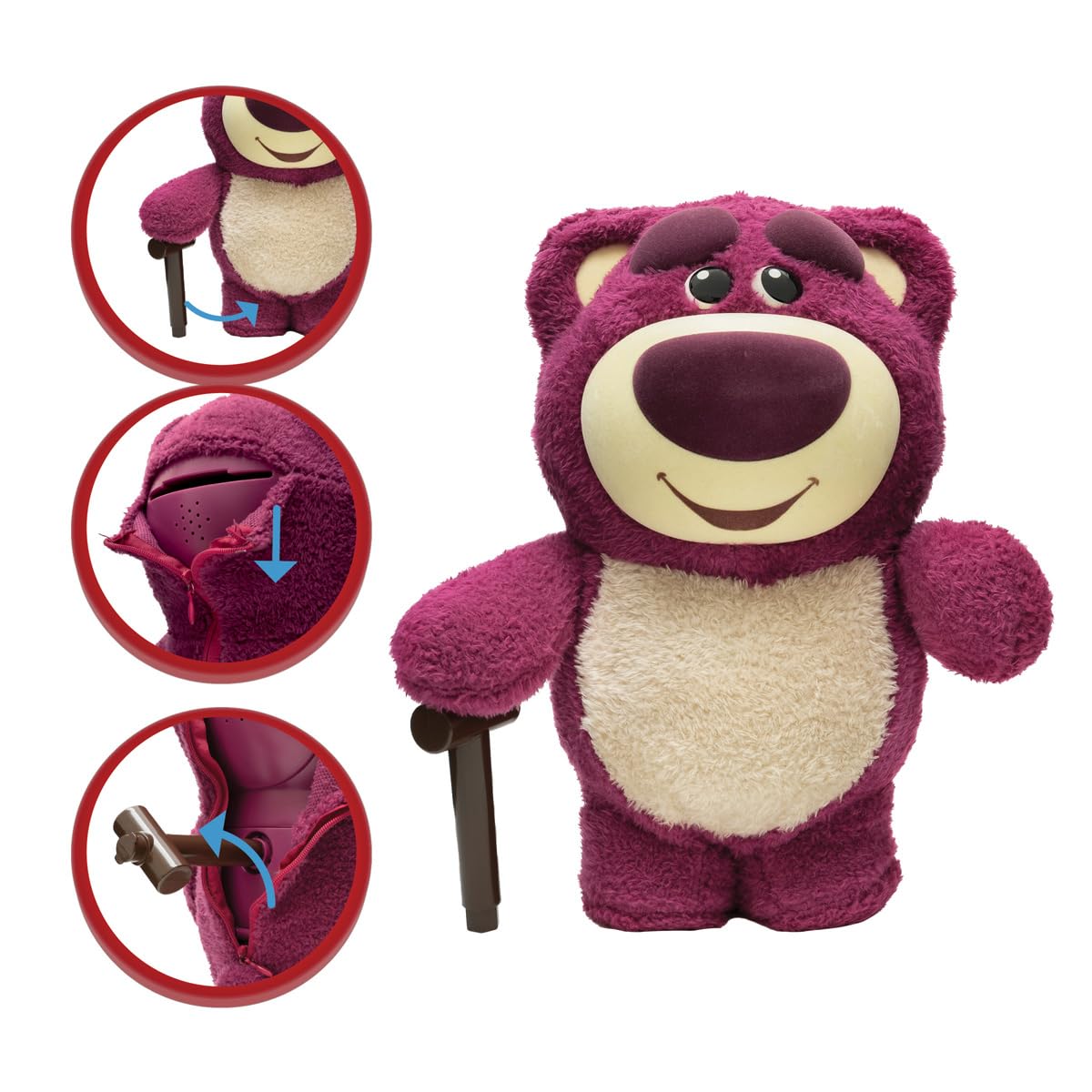 LEXIBOOK, Lotso Hucha Electrónica, JG140TS1LXB | Hucha electrónica, rojo/rosa