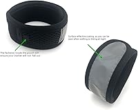 Vista 4 de Wanty Reflective Adjustable Wristband Arm Band with Mesh Pouch and Tape Fastener for Fitbit ONEFitbit Flex 2 Fitbit ALTAAlta HRActivity