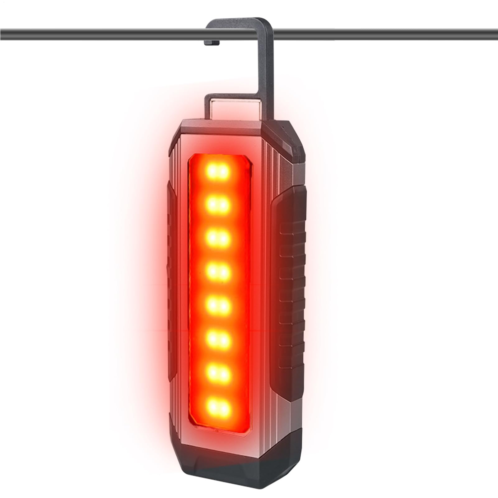 Lampe LED de travail rechargeable USB avec base magnétique et 7 modes d'éclairage - 8