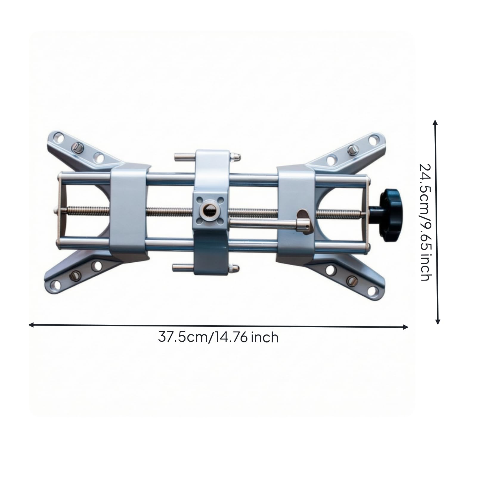 Staffa Autocentrante con Maniglia Affidabile Morsa Autocentrante Sicuro Attrezzatura per Gommisti, Meccanici, 15MM