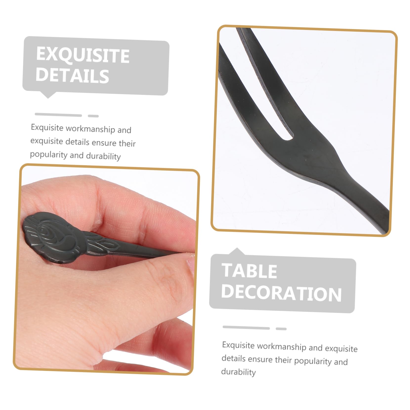 Alipis 30pièces Fourchettes à Fruits Acier Pour Desserts Et Apéritifs Ustensiles De Table Pour Et Buffets