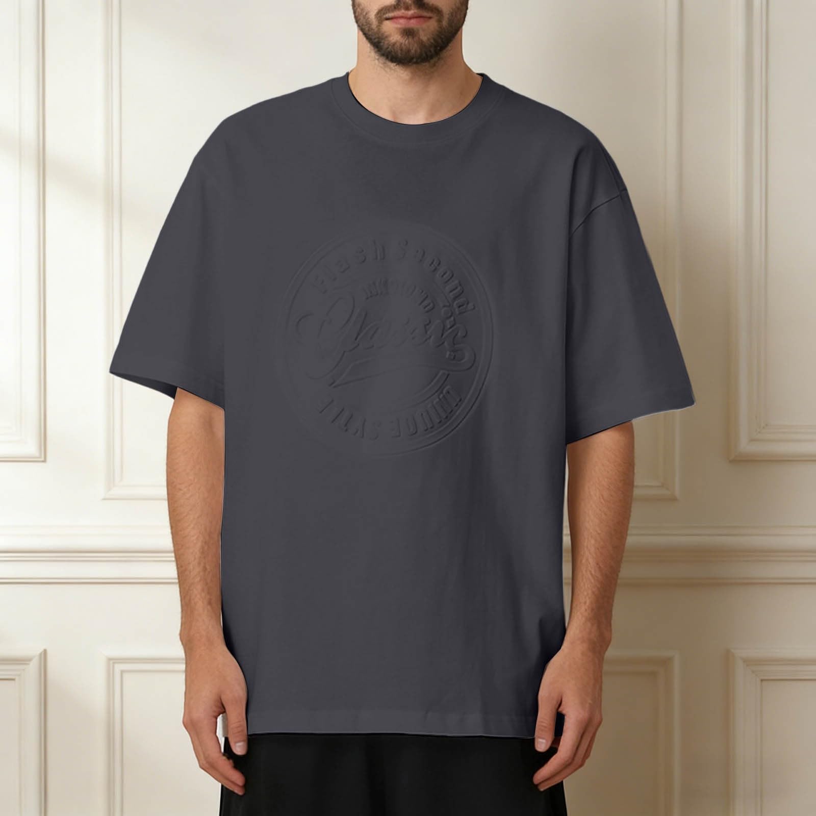 T Shirts Herren, Sommer Tshirt Herren Leicht, T-Shirt für Frühling und Sommer lockerer lässiger Stil Kurzarm ideal für Outdoor-Aktivitäten und den Alltag.