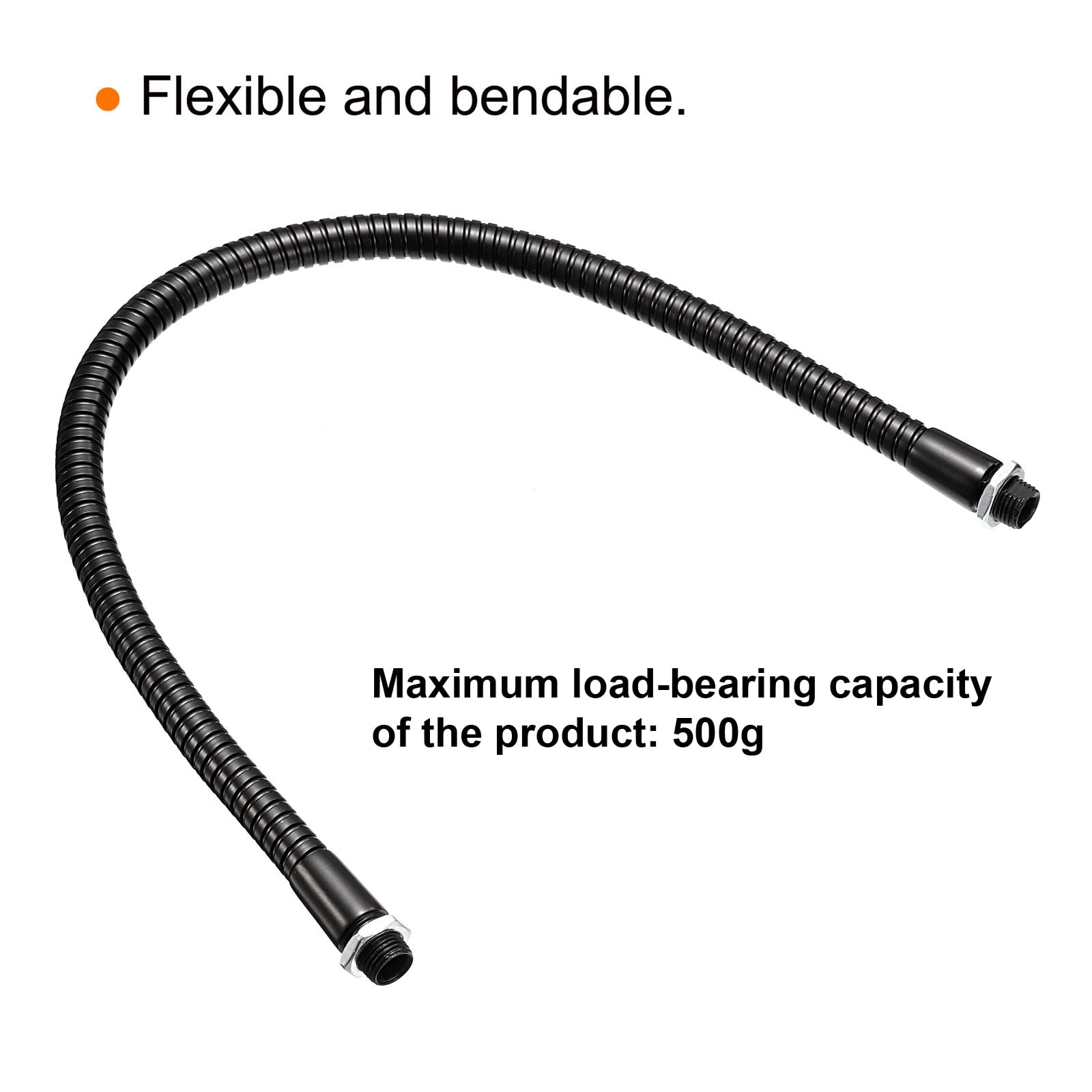 2 Tubes Col De Cygne Métal 6 Pouces - Flexible Et Réglable - Filetage 5/8-27 - Pour Micro, Support DIY - 8