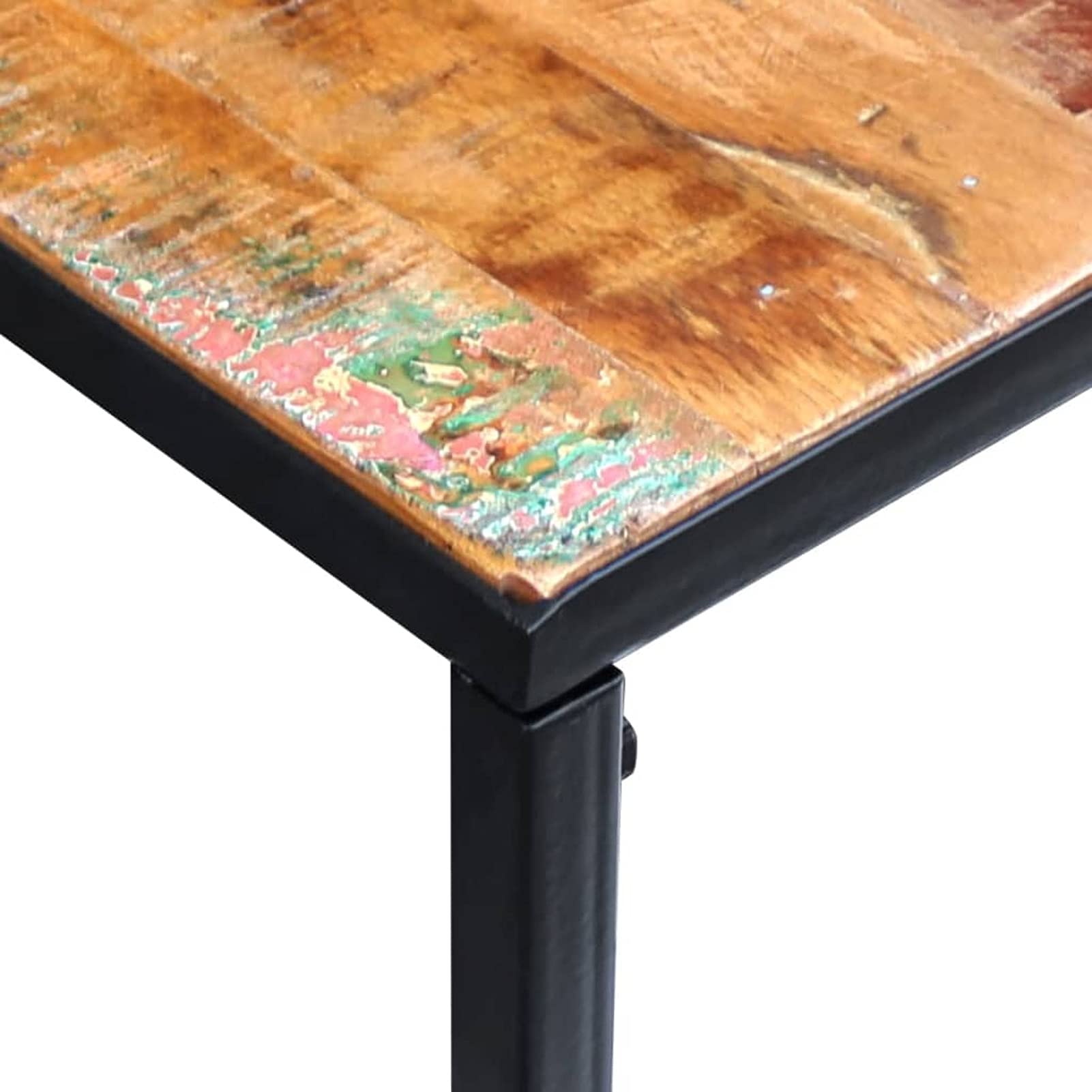 Homgoday Mesa Consola de Madera Maciza reciclada 110x35x76 cm Mesas auxiliares de salón,Mesa Consola Recibidor Mueble de Entrada Estrecha Clásica