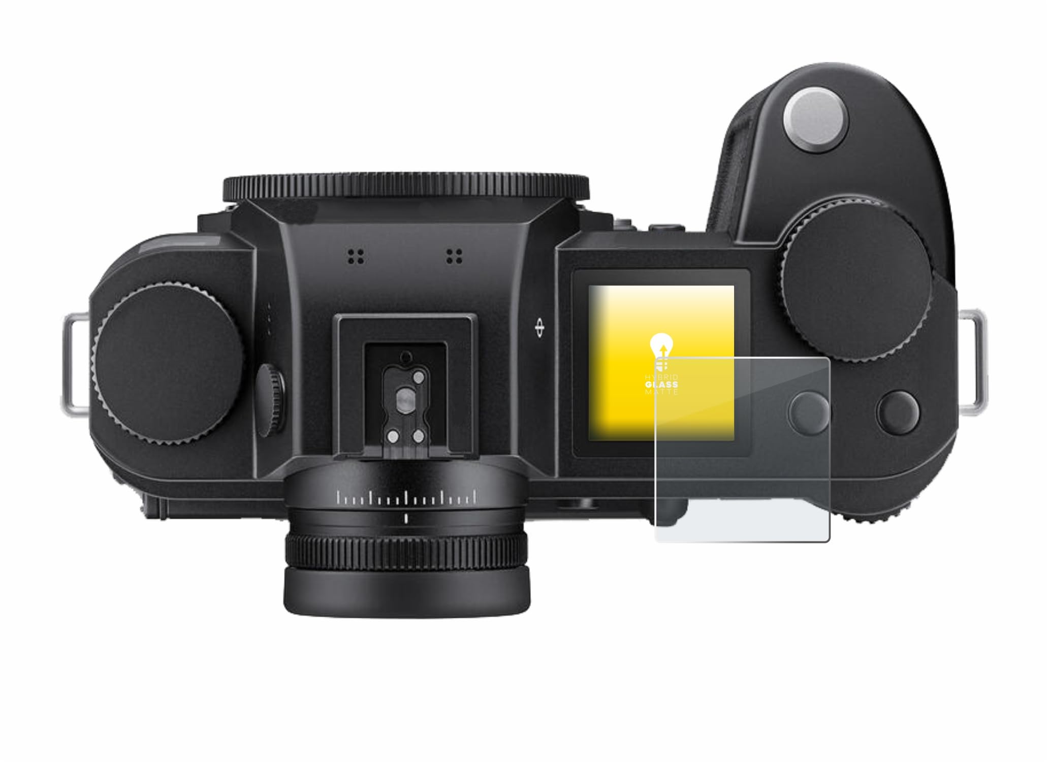 upscreen Matte Screen Protector Glass Film compatible with Leica SL3 (top plate display) - Anti-Glare, Anti-Fingerprint, 9H Glass Protection, 1-Pack