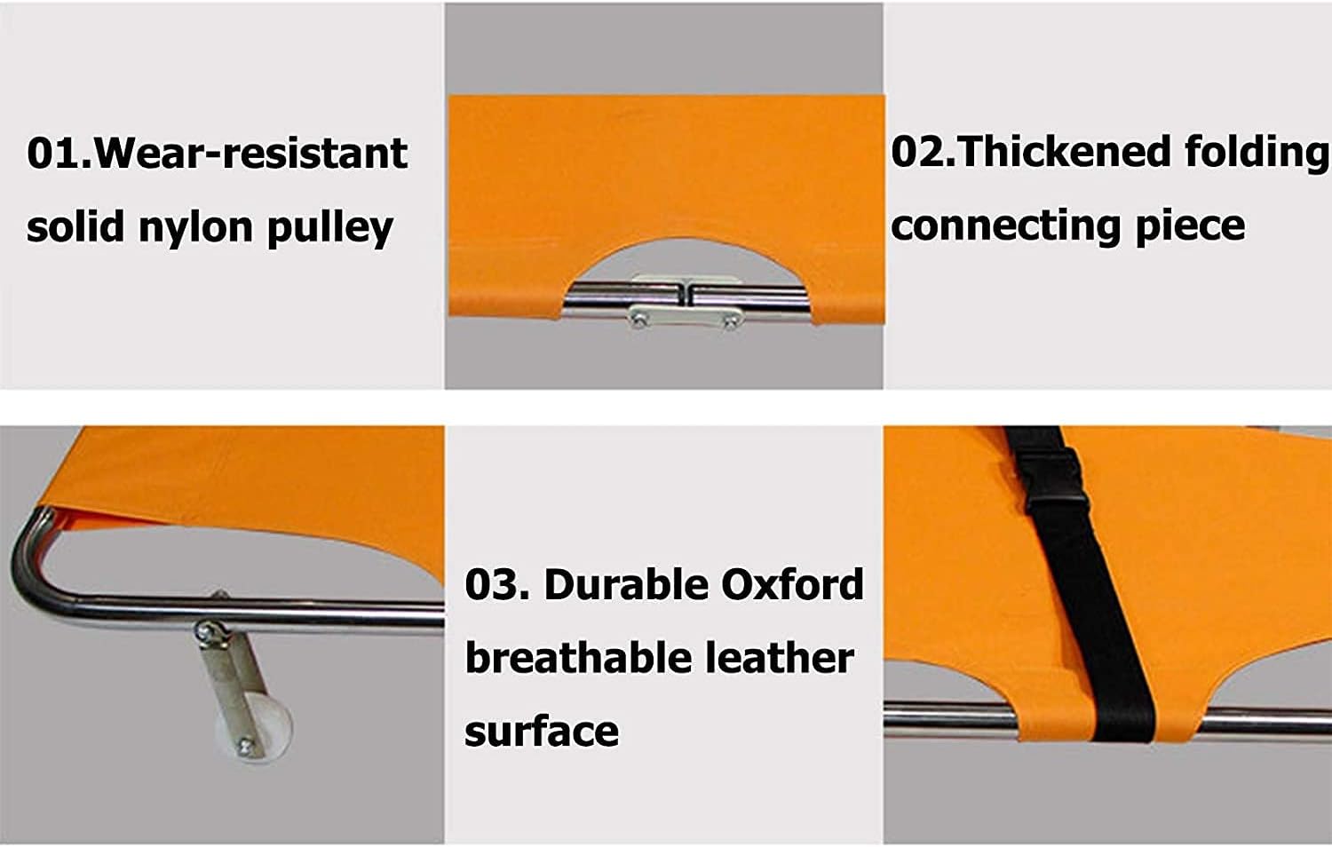 Portable Stretcher, Emergency Rescue Stretcher Multi-Purpose Home Folding Stretcher, for Hospitals/Clinics/Families/Sports Fields : Health & Household