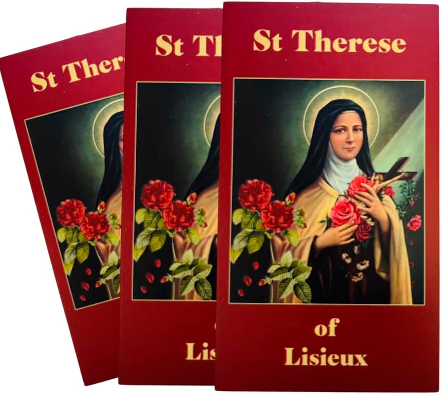 Westmon Works Santa Teresa de Lisieux - Juego de cartas sagradas con oración de santo, paquete de 10