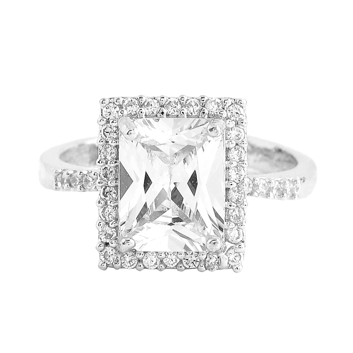 Yellow Chimes Rings for Women and Girls American Diamond Ring | Silver Tone White AD Studded Adjustable Ring for Women | Birthday Gift For girls and women Anniversary Gift for Wife (B0C9CV1F82) Amazon Price History, Amazon Price Tracker