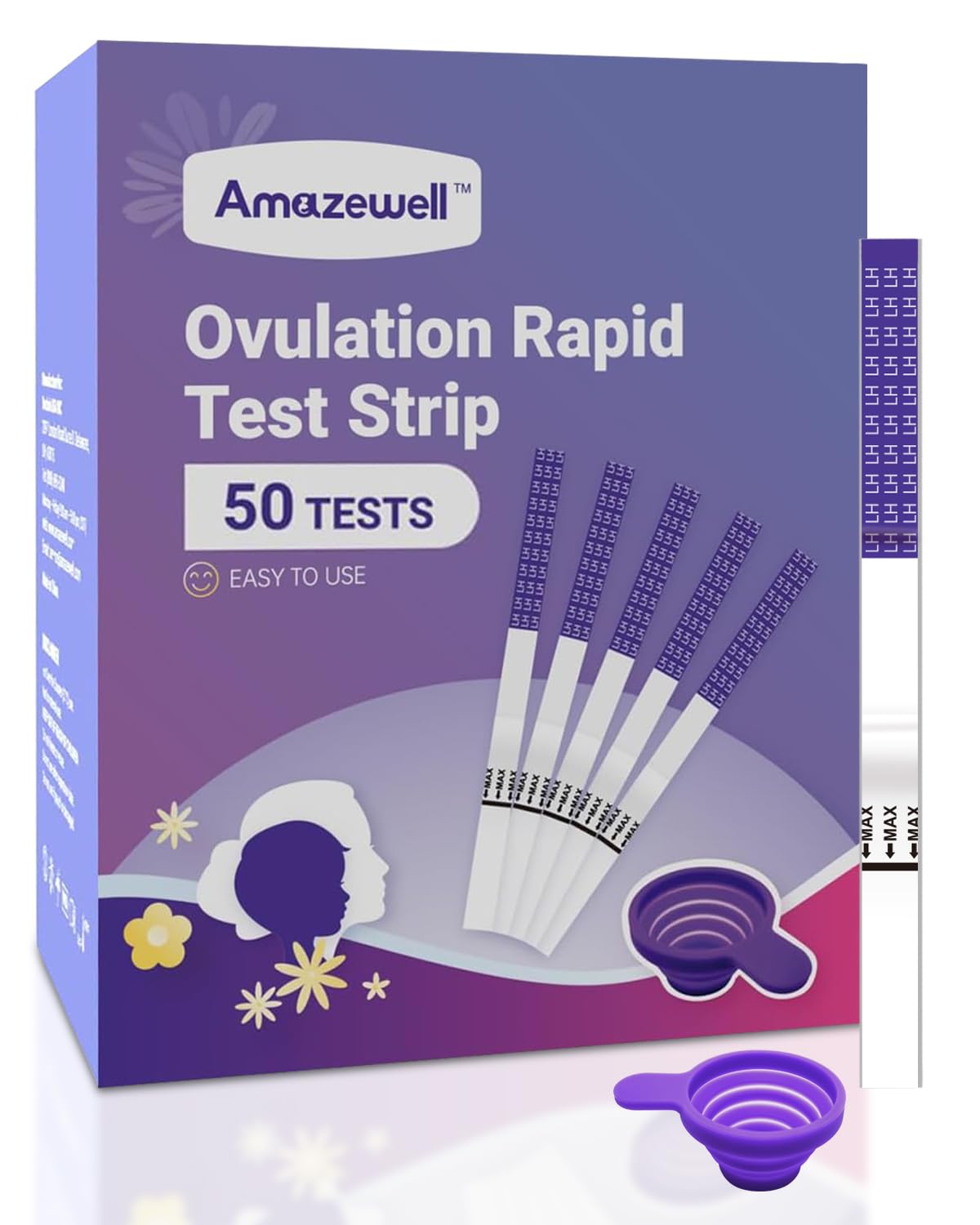Ovulation and Pregnancy Test Strip Combo (50LH+1 Urine Cup)