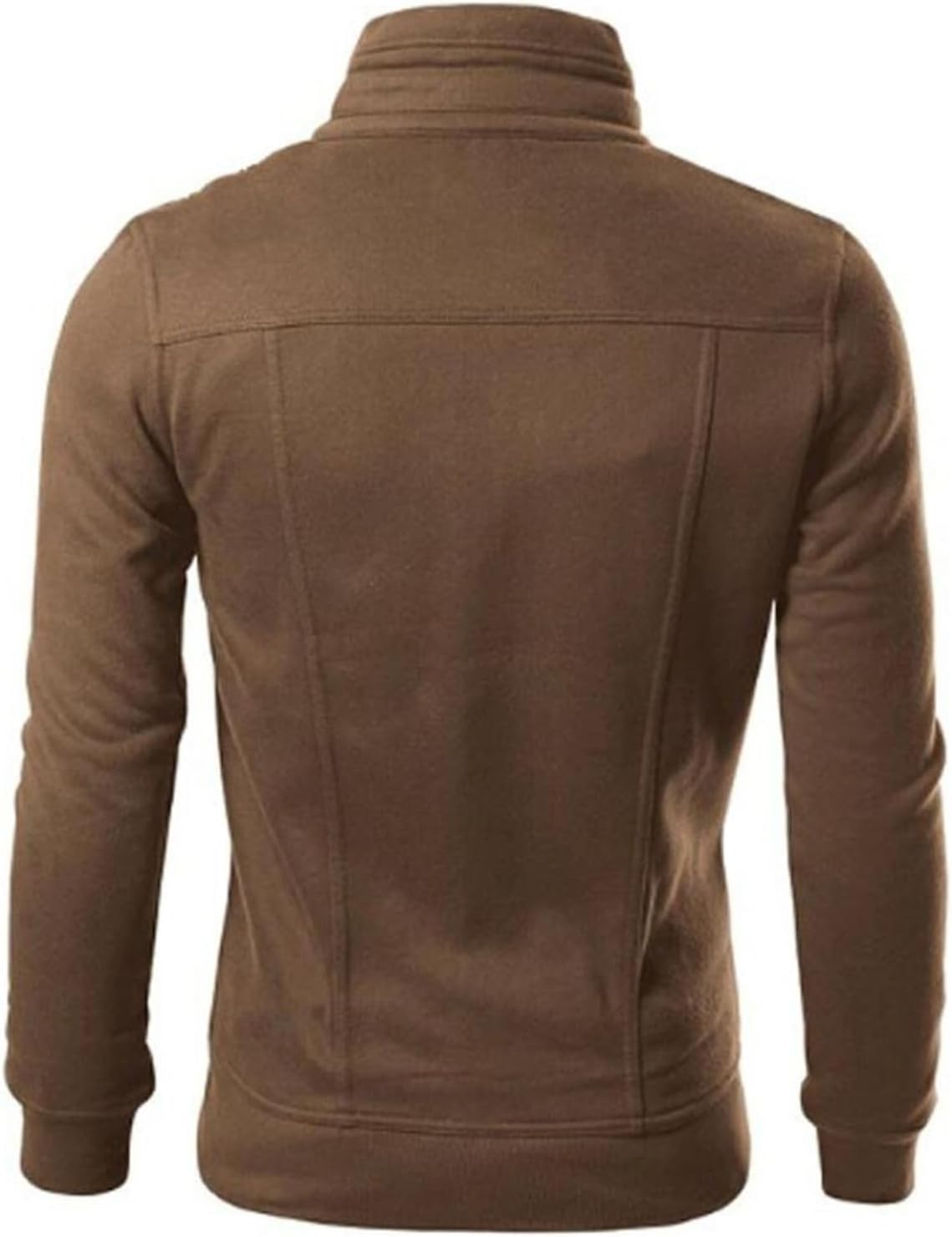 Zip Sweatshirts for Men Zip Front Stand Collar Military Jackets Outdoor Recreation Coat Running Workout Athletic Tops