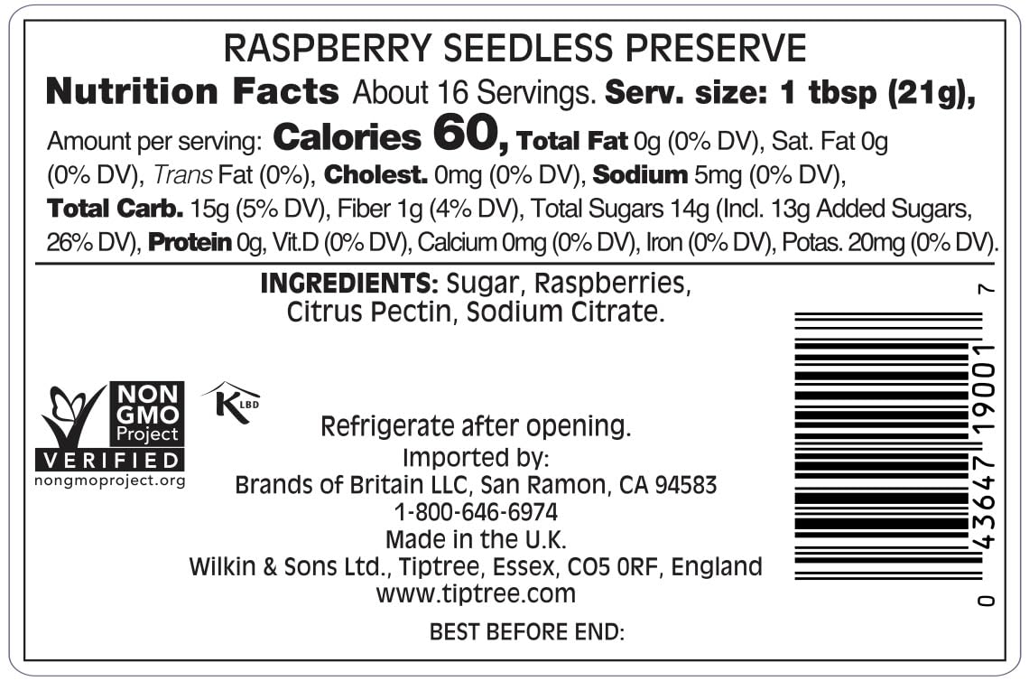 Tiptree Raspberry Seedless Preserve, 12 Ounce Jar (Pack of 2) image 2