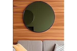 24-Inch Round Black Mirror: The Perfect Finishing Touch for Your Home Décor