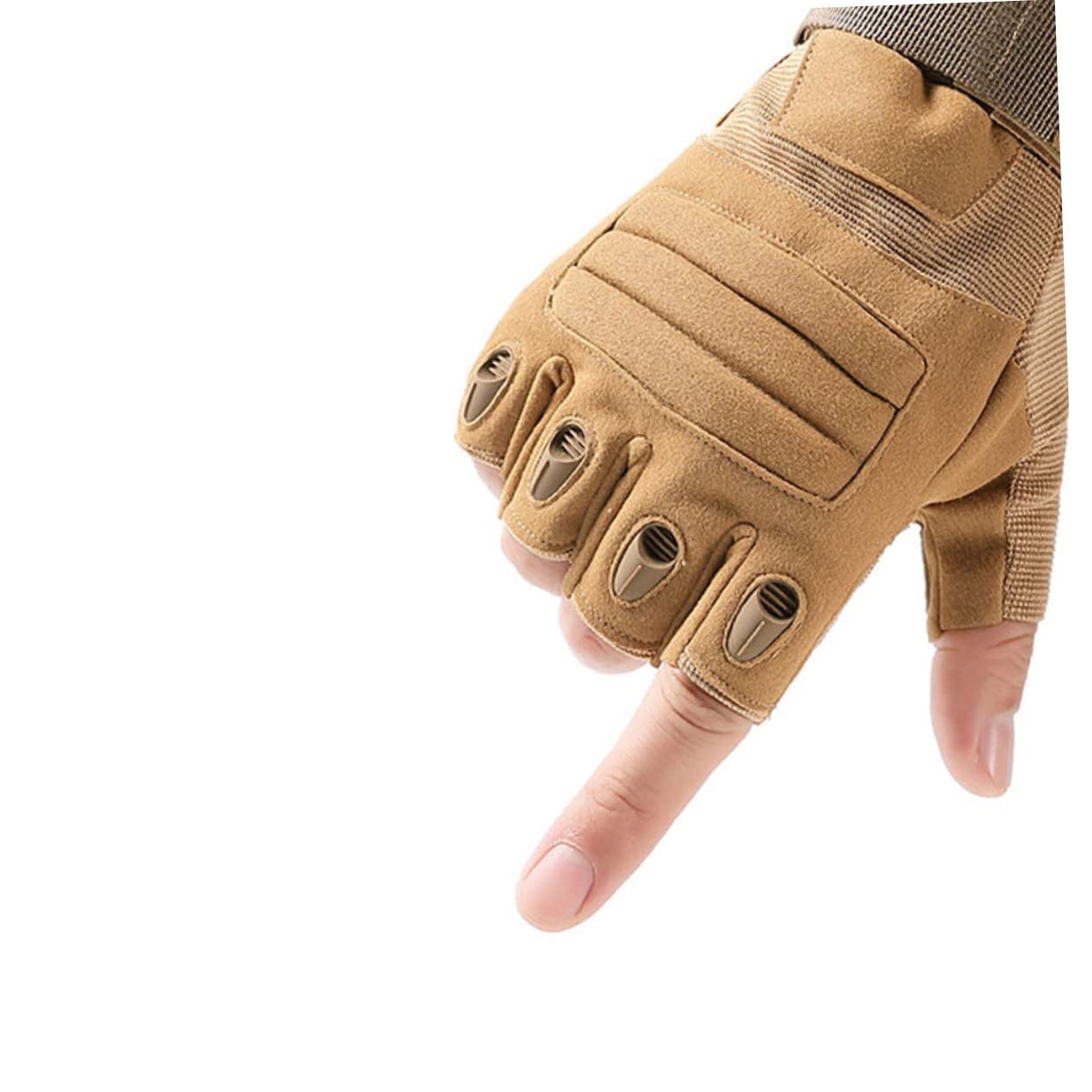 FRCOLOR 1Pair Outdoor Half Finger Sports Gloves for Cycling Riding and Winter Activities Breathable Skid Design Ergonomic Fit Durable Wear Resistance for Enhanced Grip and Comfort