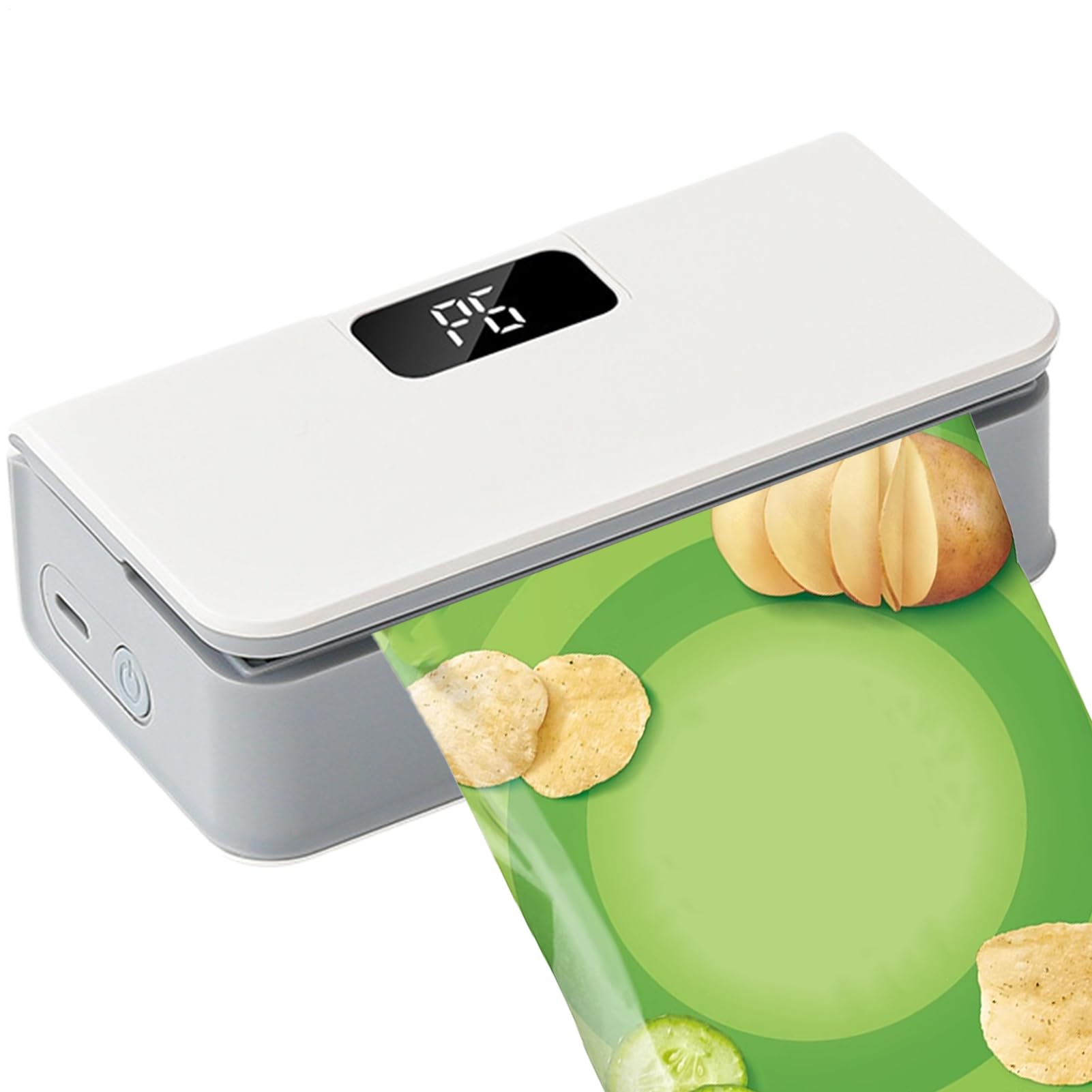 Mini Snack Sealer - Handheld Bag Closing Device for Travel Use | Heat Resistant ABS Housing with Instant Thermal Press System, Compact Storage Food Saver Tool for Outdoor 4.92x2.48x1.57 in