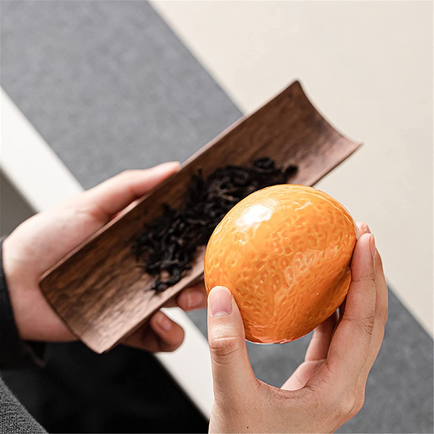 Keramik-Teedose, Teedose aus Keramik, Gläserbehälter, Vorratsdose for Lebensmittel in der Küche, Versiegelungsdose, Hochzeits-Bonbondose, klein for die