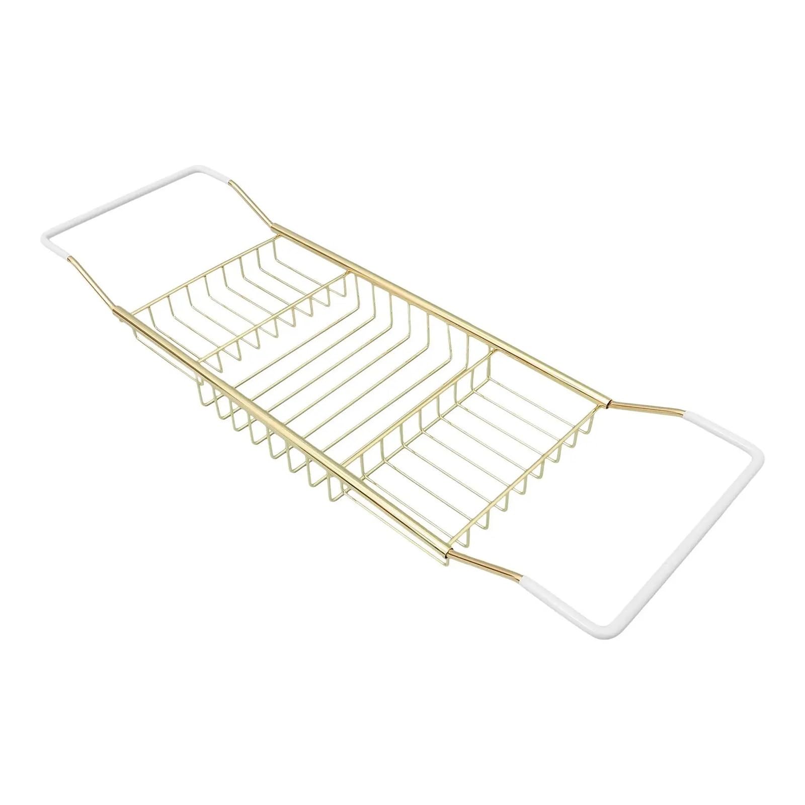 JKJZSALJ Stainless Steel Bathtub Tray - Expandable Storage Rack Rust-Resistant Shower Floating Shelf & Bath Table For Bathroom Nization - Durable Silver Bath Accessory-Silver