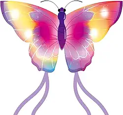 Pipa Borboleta Para Crianças E Adultos, Fácil De Empinar, Grande Praia Parque, Vem Com 4 Caudas Longas Corda 300 Pés