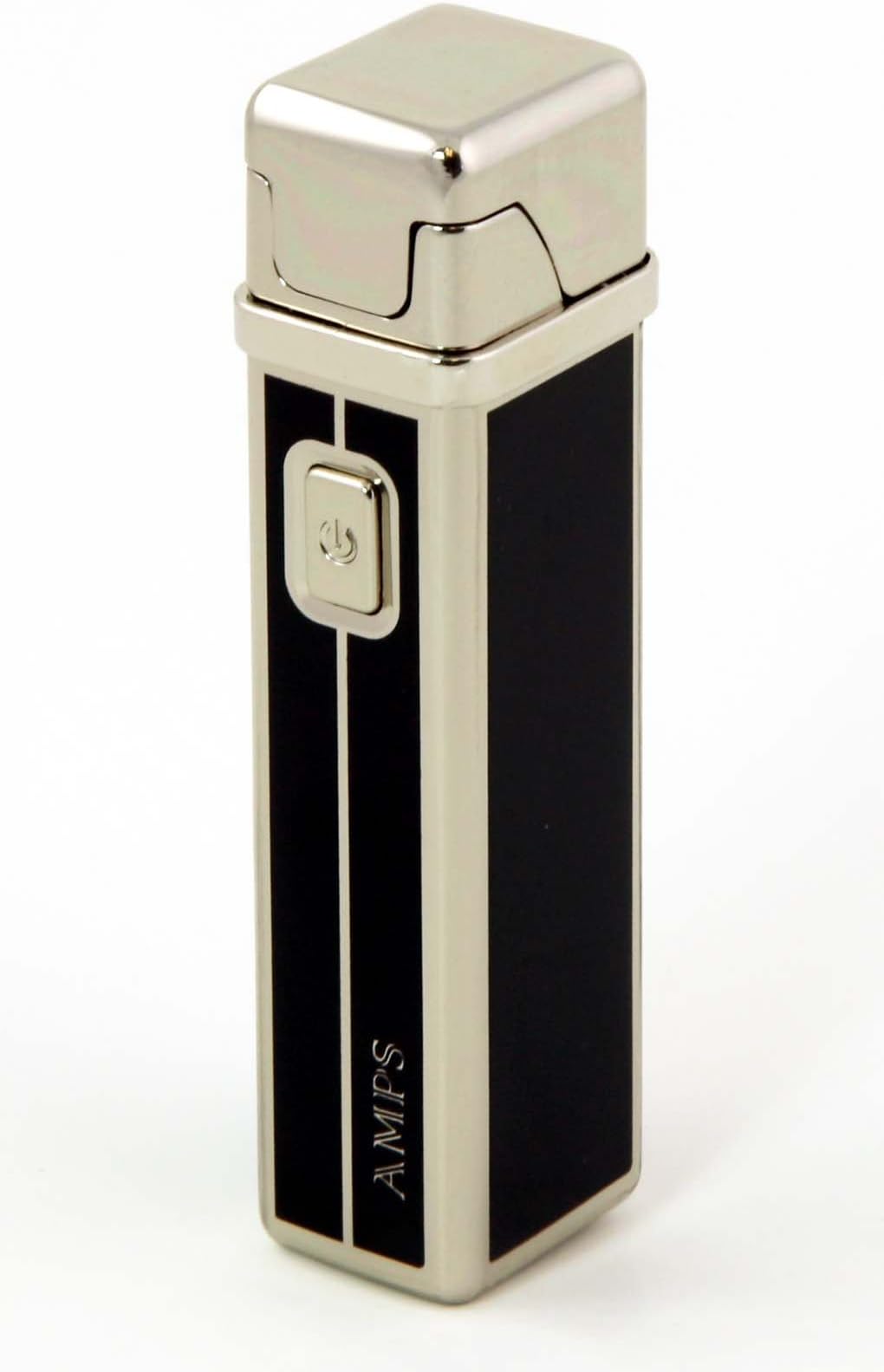 Slim USB Rechargeable Flameless Windproof Arc Plasma Beam Lighter (Silver)