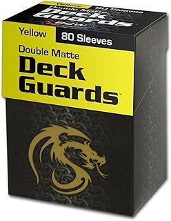 BCW 80 Deck Guard Double Matte Sleeves - Yellow