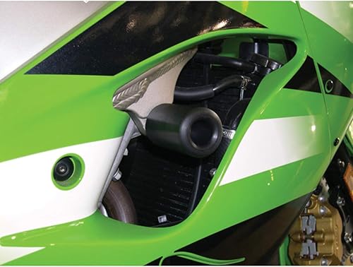 Shogun Kawasaki Ninja ZX14 ZX 14 ZX14R 2006 2007 2008 2009 2010 2011 negro sin corte deslizante marco 750-4709 fabricado en los Estados Unidos