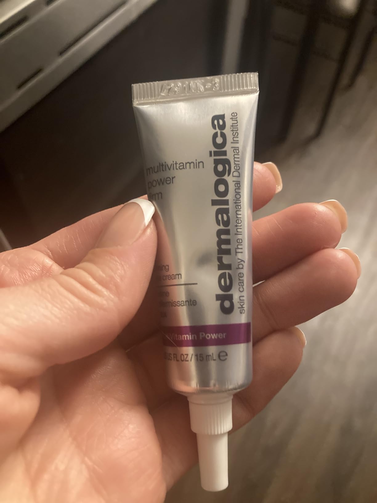 Dermalogica Multivitamin Power Firm Eye Cream for Dark Circles and Puffiness, Anti-Aging Wrinkle Firming Under Eye Treatment with Antioxidant Vitamins 0.5 fl oz