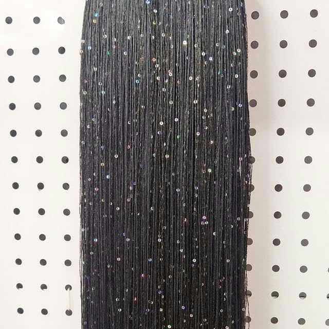 1 Yard 100CM Blanc Longue Dentelle Gland Frange Dentelle Garniture Ruban Coudre Robe Latine Scène Vêtement Rideau DIY Accessoires-Noir
