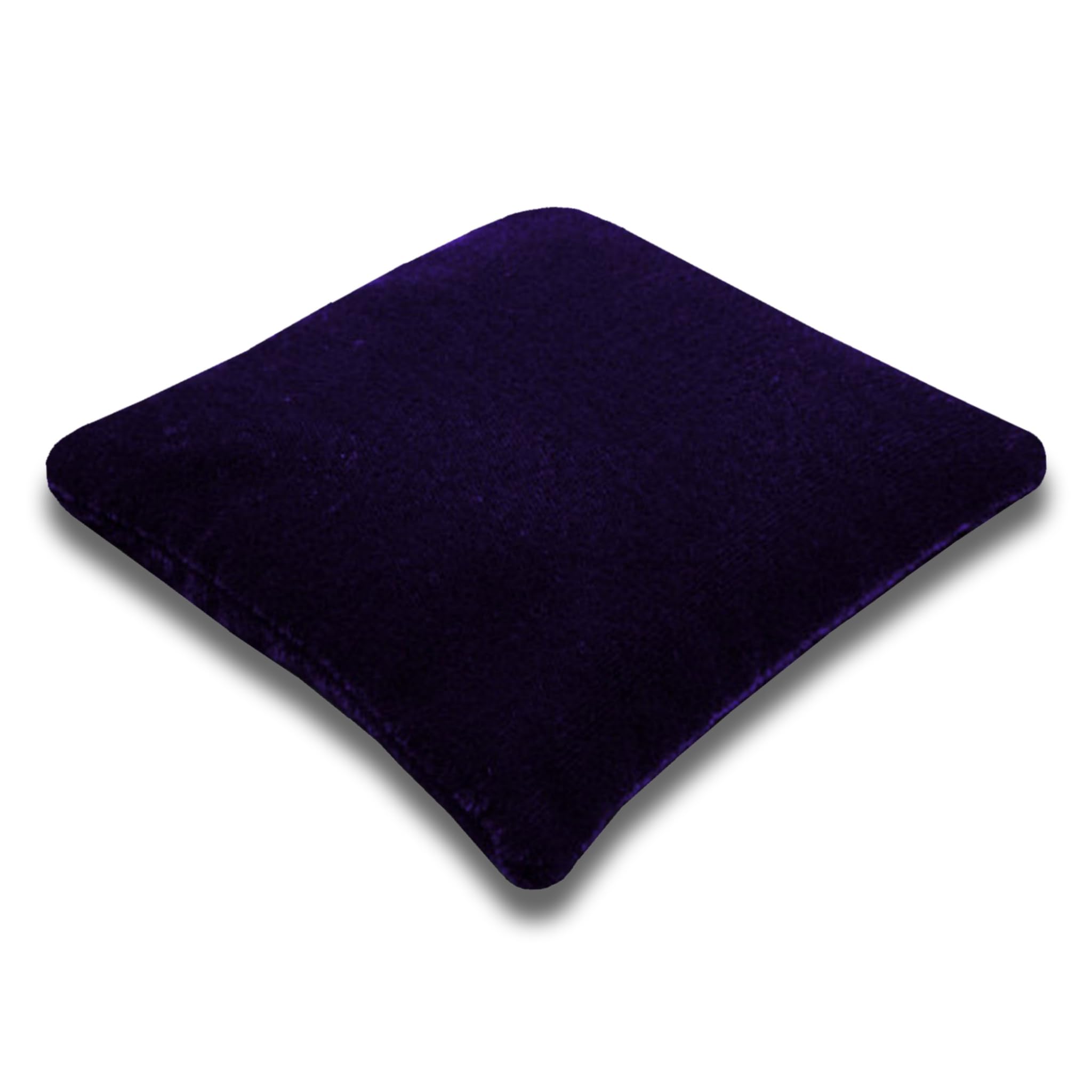 Resonant Energies 3.5 Inch Square Dark Purple Velvet Crystal Display Pillow - 'Bean Bag' Support for Crystal Skulls, Spheres, Points, Clusters and