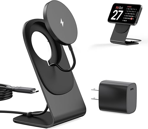 Cargador inalámbrico magnético para iPhone 171615141312 - Cargador Mag+adaptador USB C de 20 W, soporte de carga inalámbrica rápida con cable de 5
