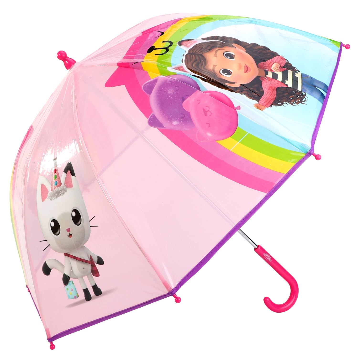 Cerdá Life's Little Moments Boys Gabby's Dollhouse Dome Umbrella For Kids Childrens Girls Brolly With Safety Opening