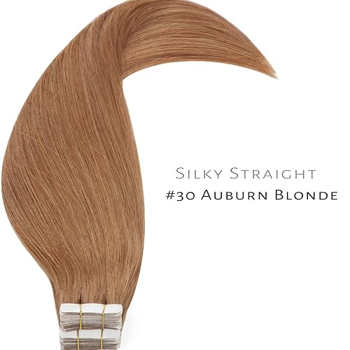 Vista 26 de Lacer Extensiones de cabello humano con cinta adhesiva, 20 pulgadas, color negro natural, 100% virgen, extensiones de cabello humano de doble cara