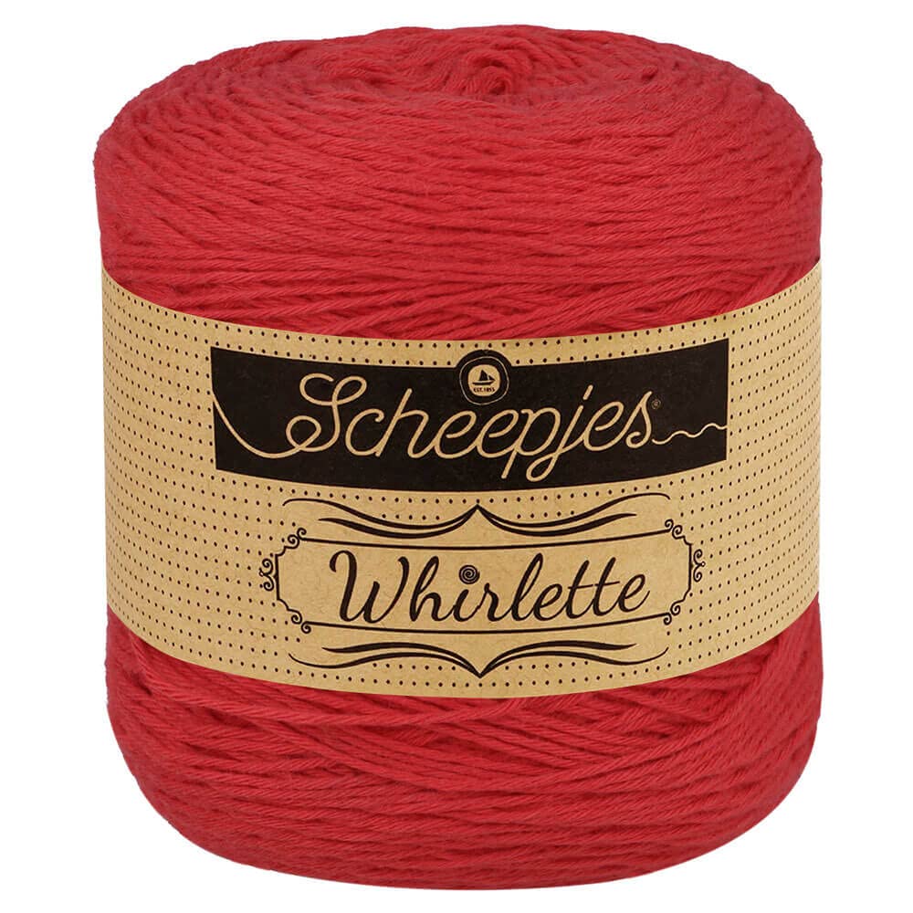 Scheepjes Whirlette 1x100g - 867 Sizzle, Red Yarn for Knitting and Crocheting