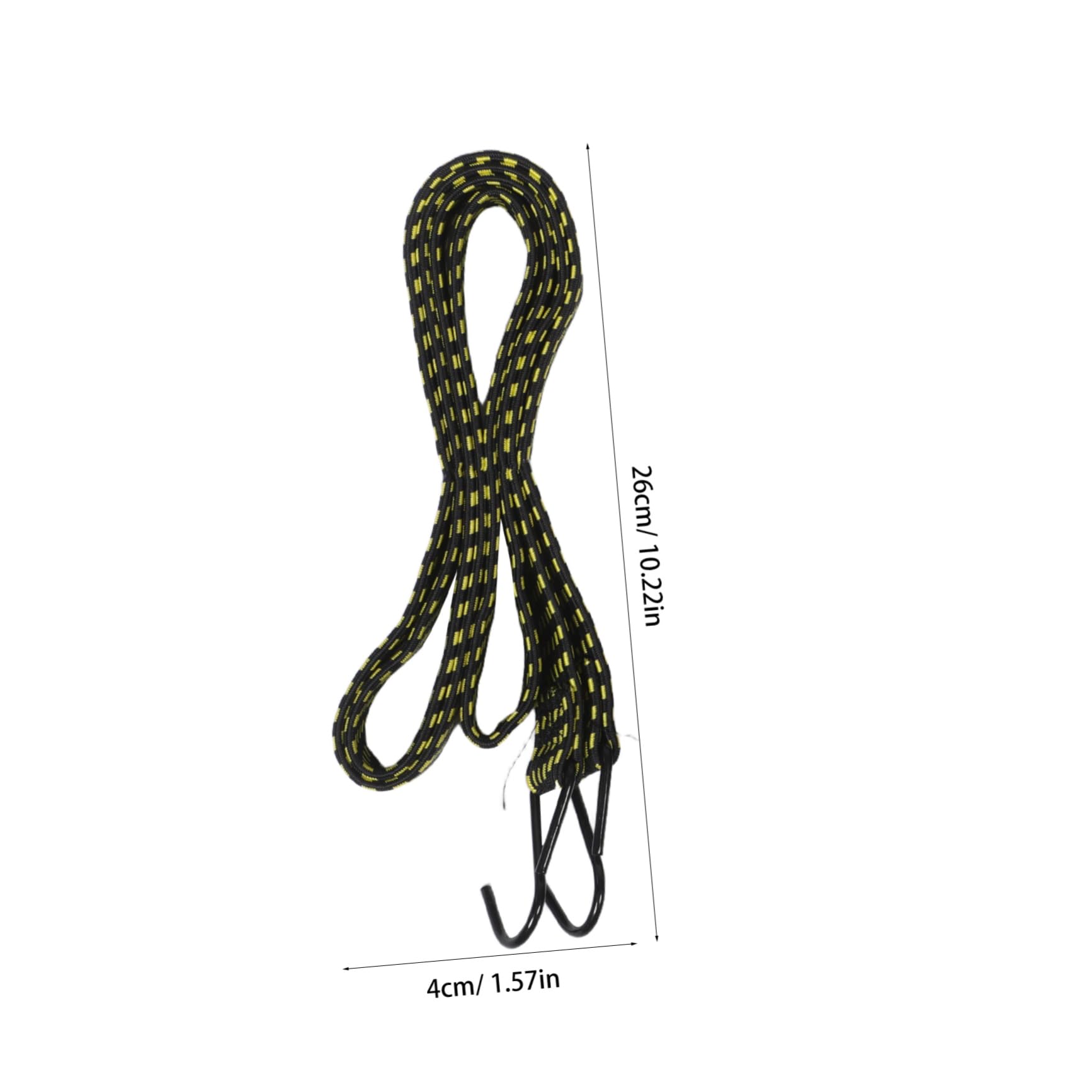 BESPORTBLE 5pcs Heavy Duty Bungee Straps with Hooks High Elasticity Tie Down Cords for Outdoor Camping Motorcycle Tent Durable and Portable Elastic Ropes for Secure Binding