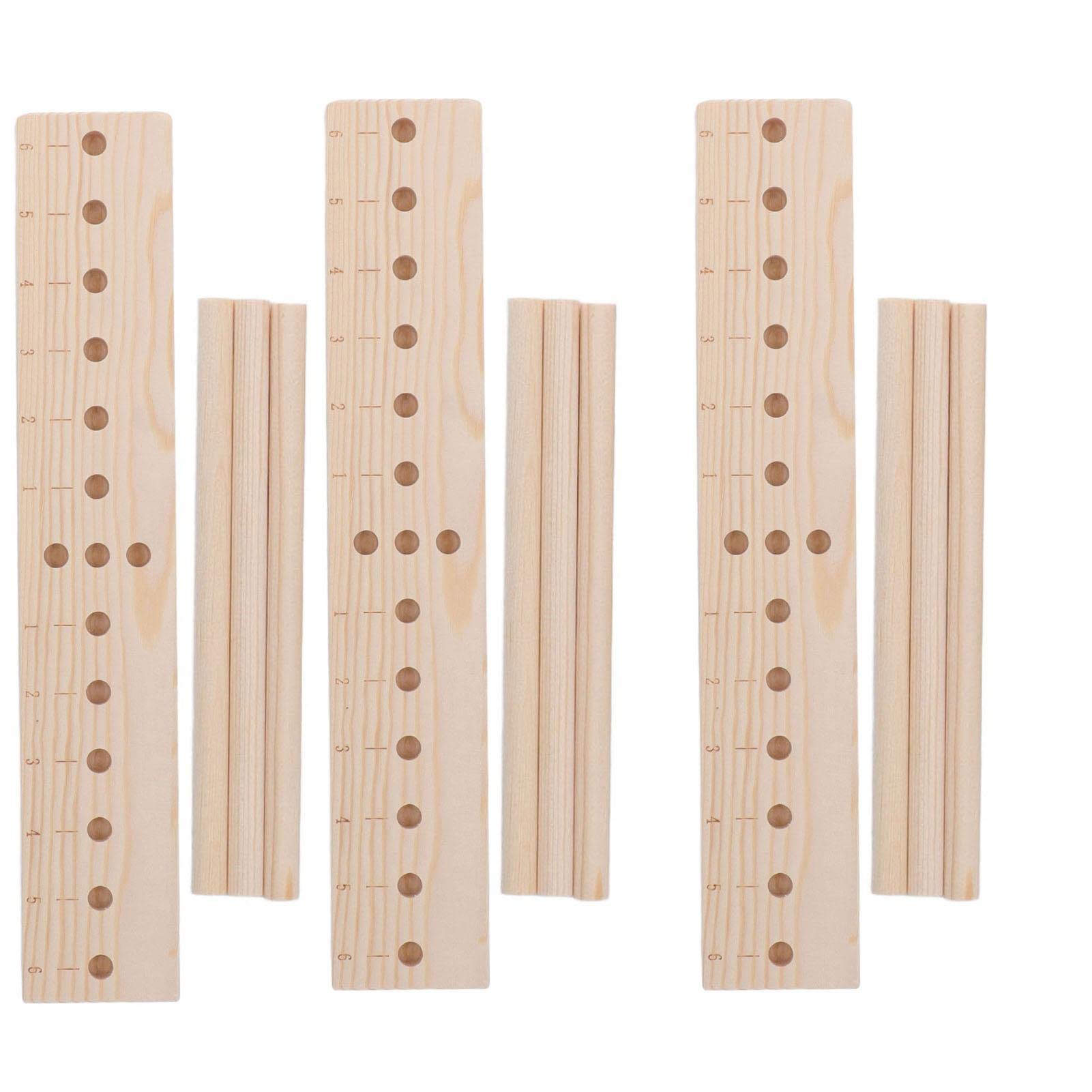 3Set Schleifenmacher f¨¹r B?nder,Verstellbares,Leichtes Schleifenwerkzeug,Langlebiger Eichenholz Bogenmacher f¨¹r Die Herstellung Von Partydekorationen,Girlanden,Geschenkverpackungen