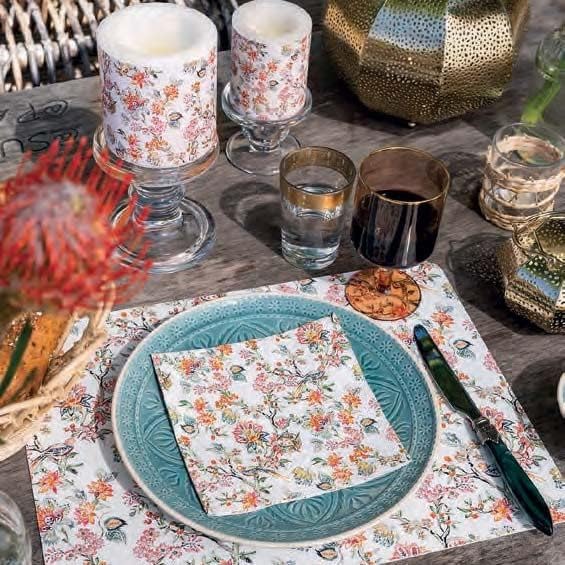 Miniatura 7 de Servilletas decorativas de 20 quilates de 13 x 13 pulgadas, diseño de pájaros, día de la madre, japonés, chinoiserie, diseños florales para fiesta