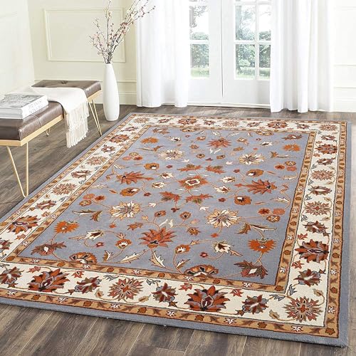 Image of Carpet Mahal Export Quality Tuffted Pure Woollen Carpet for Living Room Bedroom Size 4 x 6 feet (120X180 Cm) Color-Multi