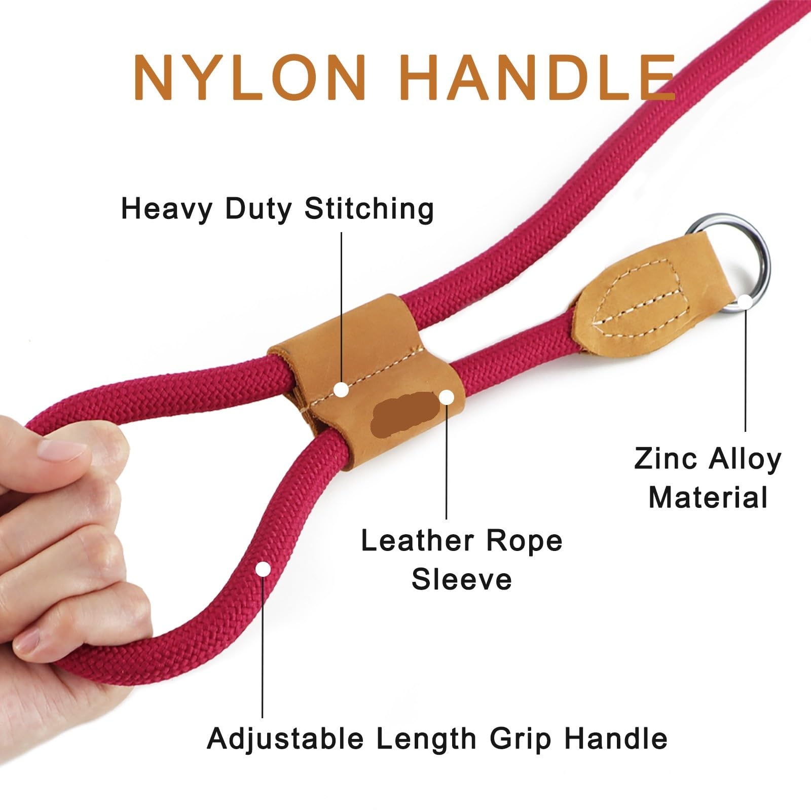 Laisse multifonctionnelle réglable en Forme de P for Chien, chaîne de Taille, Corde de Traction for la Course, la Marche, laisses Mains Libres pour Ceinture, Running(Brown,300CM)