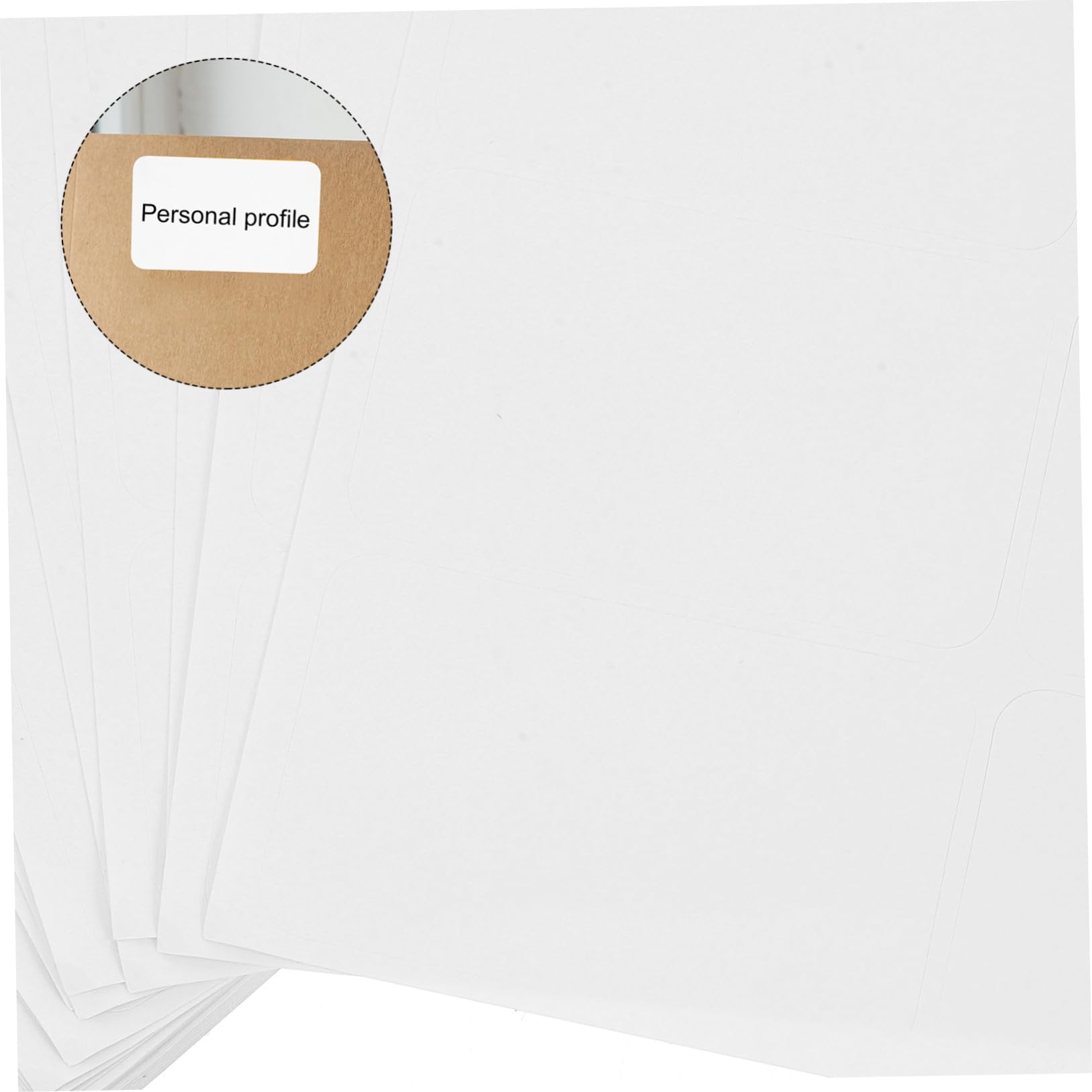 Étiquettes Adhésives Papier Blanc, 100 Feuilles 21 par Feuille