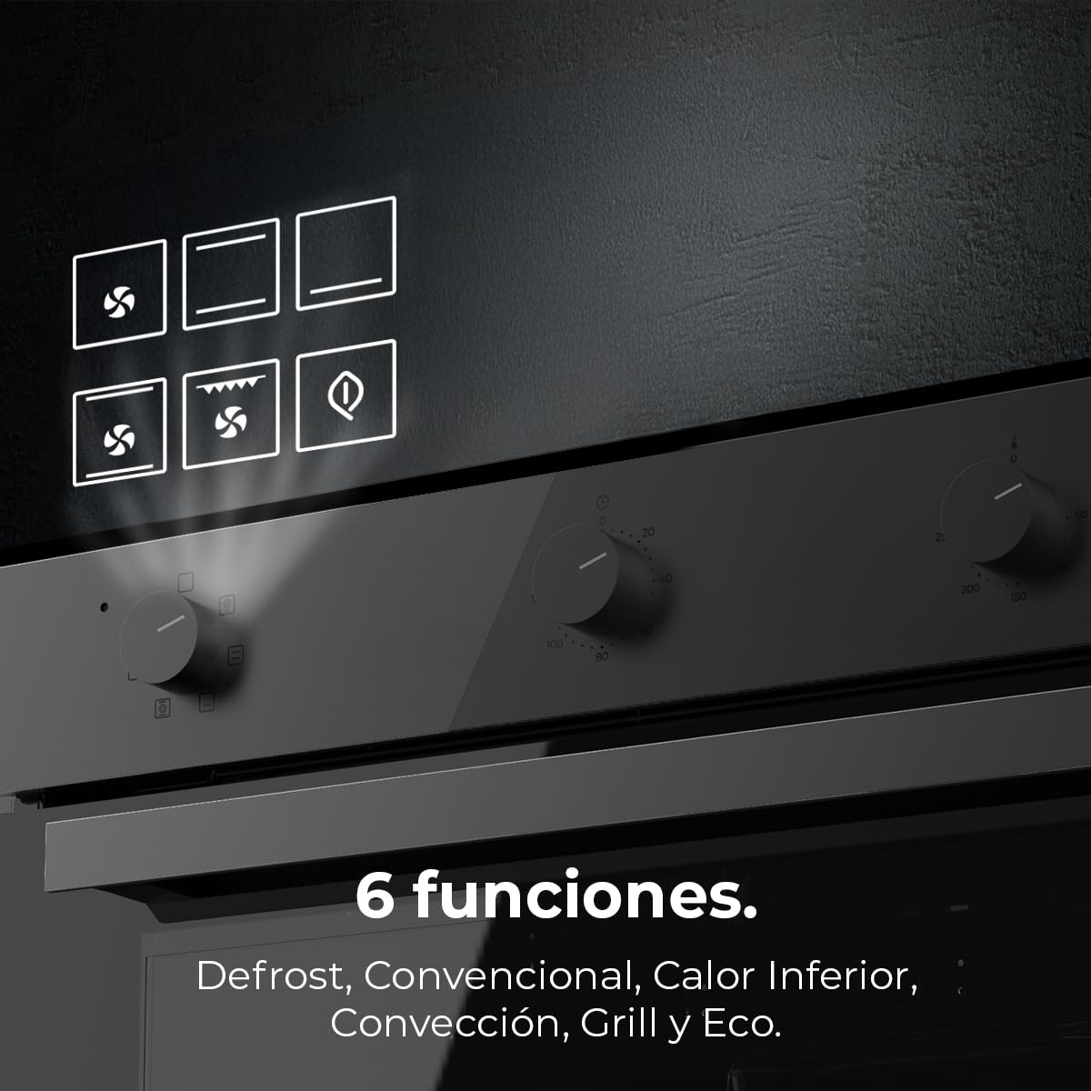 Cecotec Bolero Hexa M236000 Forno Incasso Multifunzione 70 L Dark Inox Steam Assist