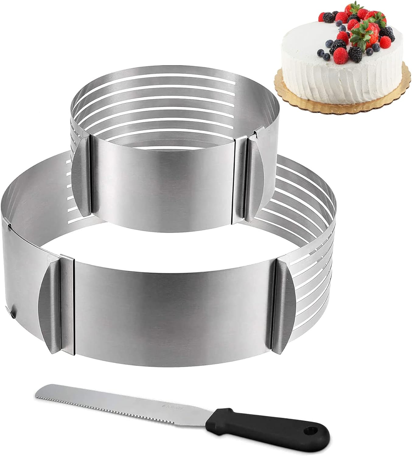 2Pcs Cake Leveler Slicer, 68 Inch / 912 Inch Adjustable