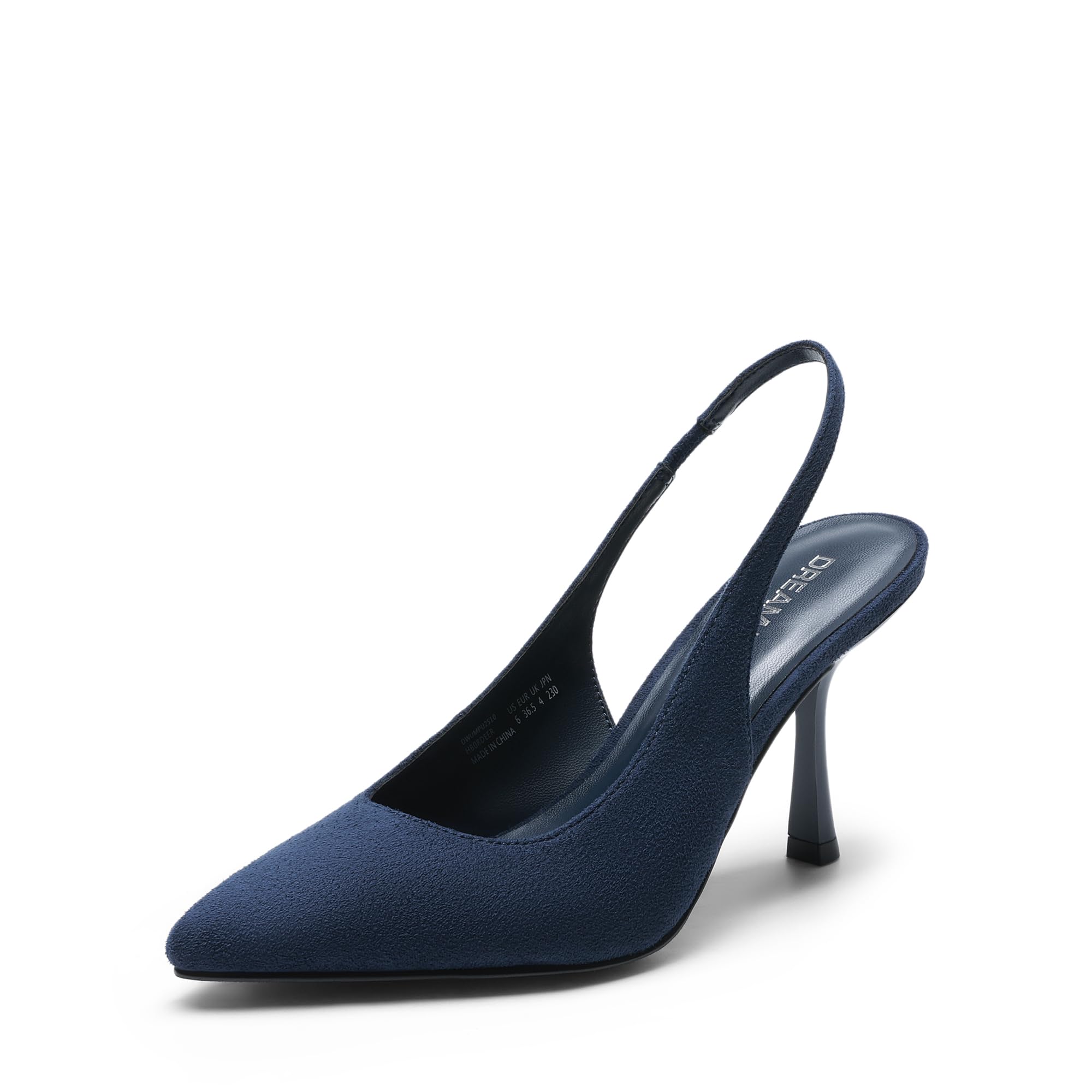 DREAM PAIRS Women's Heels Slingback Stiletto Pumps Shoes Pointed Closed Toe Kitten Heels Dress Bridal Elegant Wedding Sexy Party