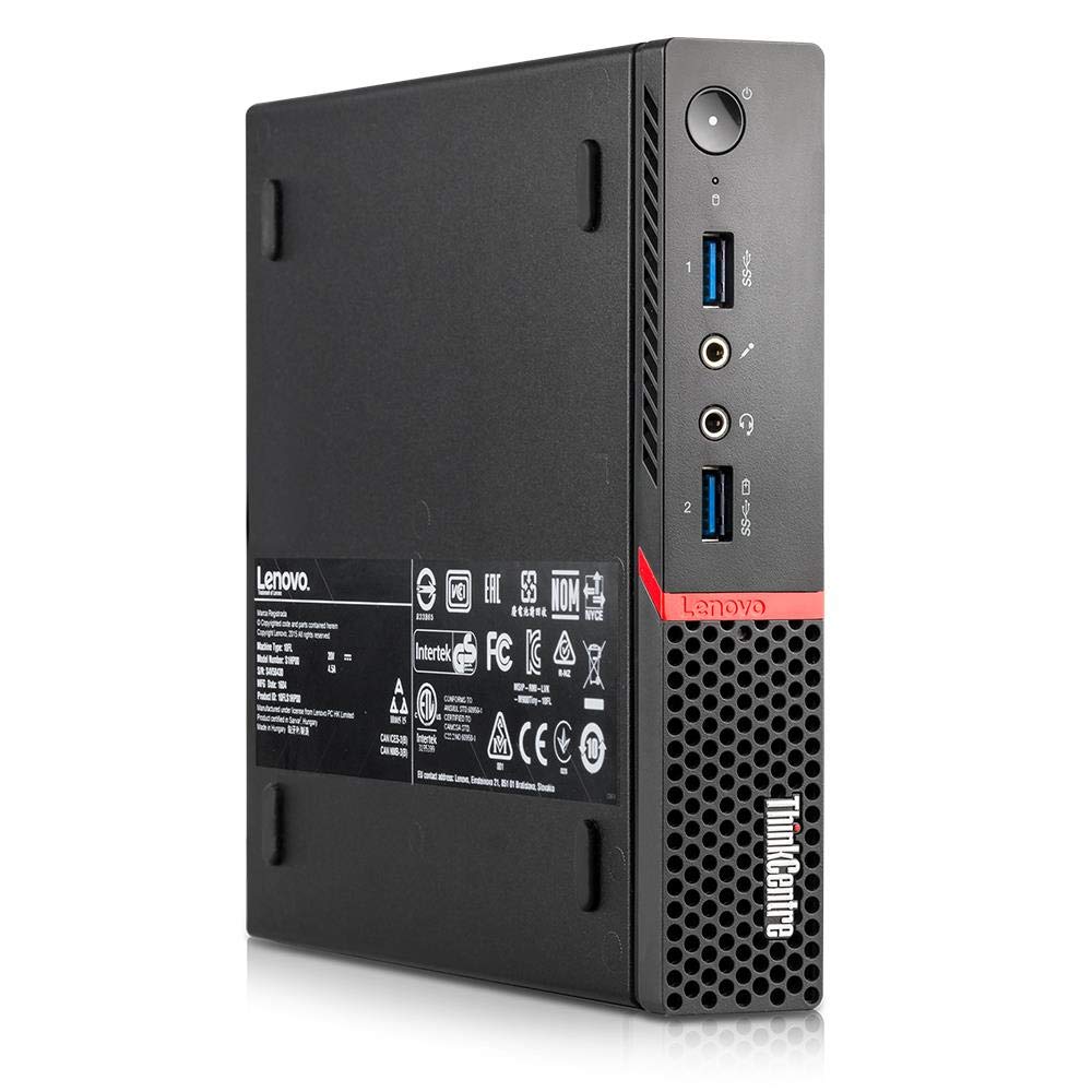Lenovo ThinkCentre M710q Tiny Intel Quad Core i5 256 GB SSD dysk twardy 8 GB pamiec Windows 11 Pro z komputerem stacjonarnym W-LAN Business Desktop Mini PC odnowiony