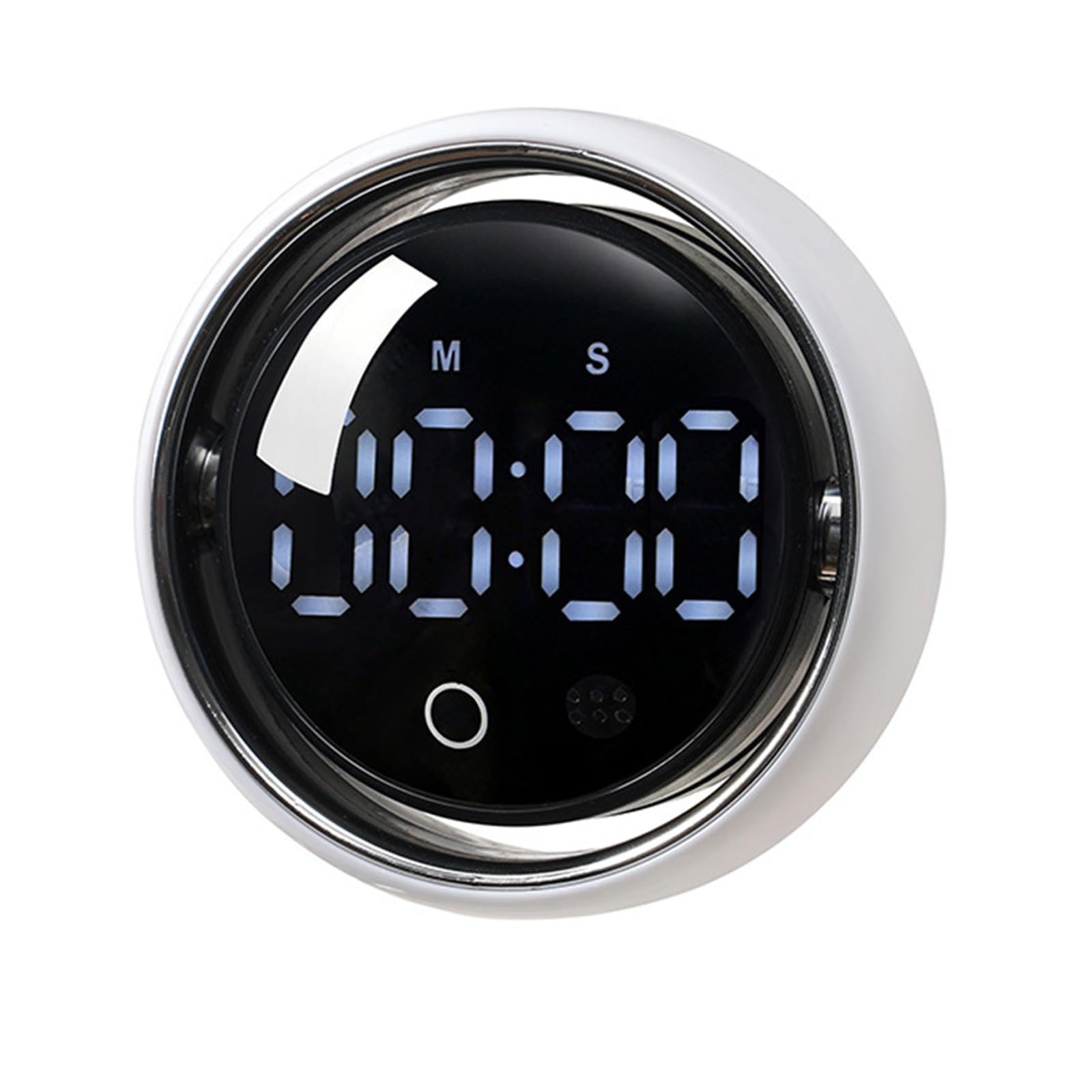 Xinsheinelry Rechargeable Voice Operated Timer with Bright LED Display Rotary Countdowns Count Up Timer for Cooking Baking Exercise