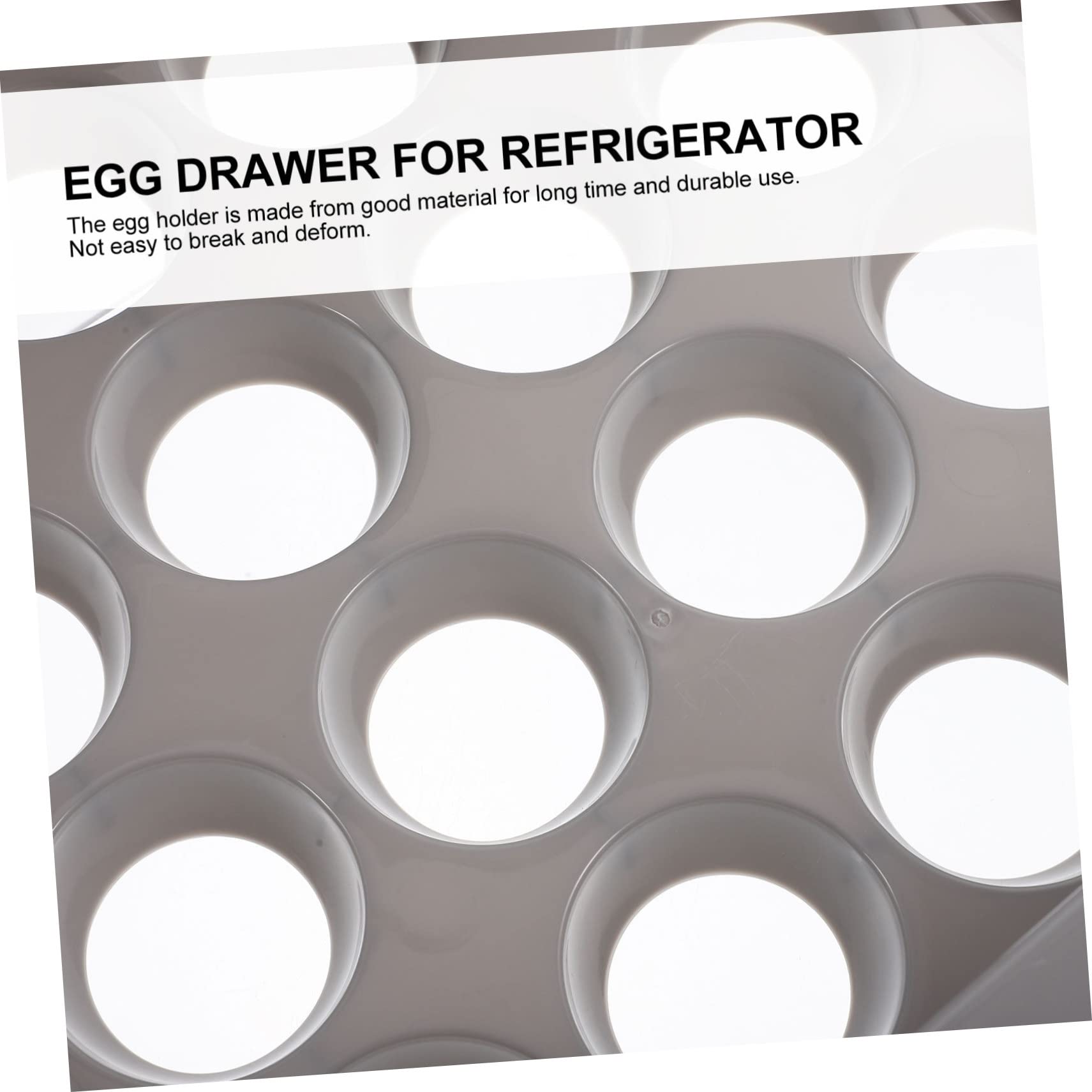 COLLBATH Boîte à Œufs Transparente à Tiroirs Double Couche en Plastique Pp et Pet, Organisateur Réutilisable pour Réfrigérateur, Facile à Déplacer et Garde Œufs Frais la Maison