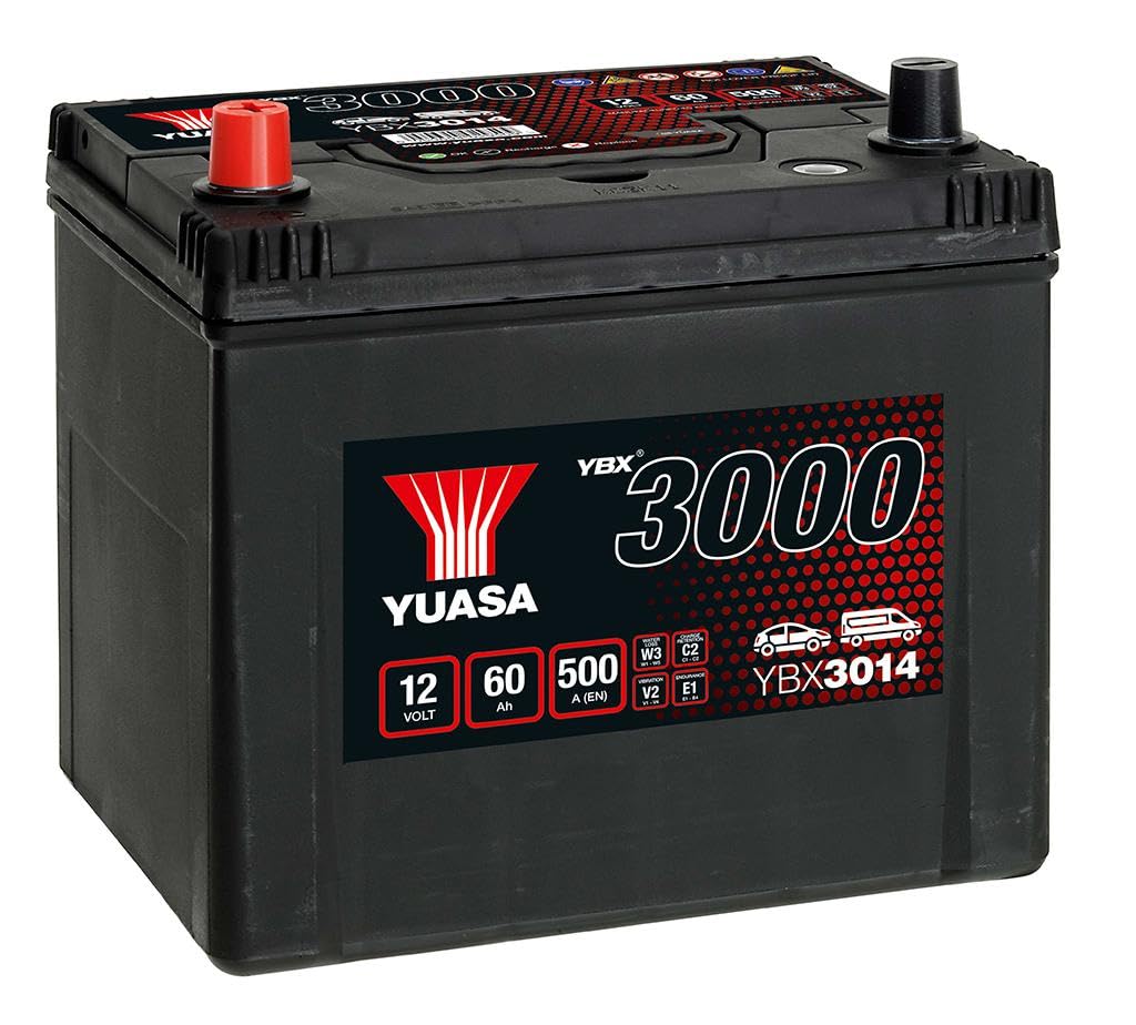 YBX3014 12V 60Ah 450CCA Sealed Maintenance Free High Performance Car Battery