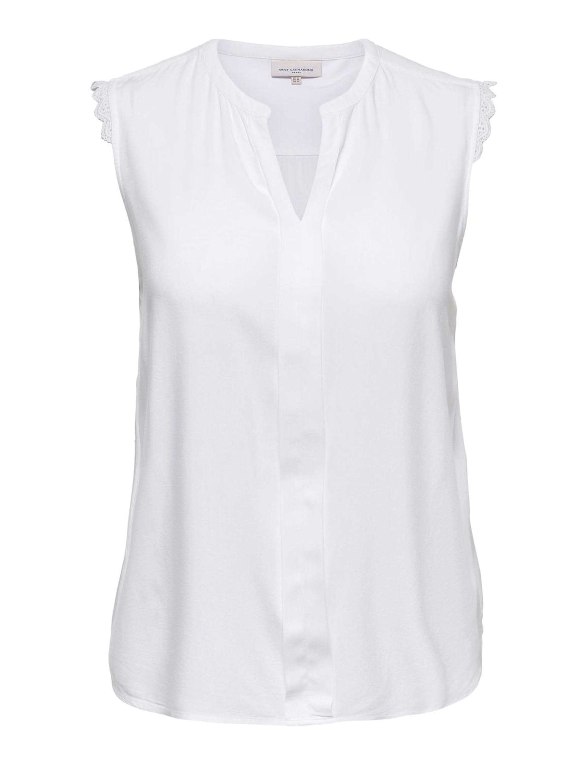 ONLY Carmakoma Damen Carmumi Sl Top Wvn Noos Shirt, Weiß, 42 EU
