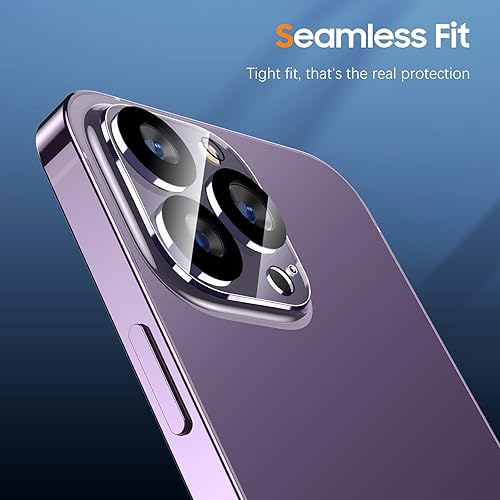 Miniatura 6 de UniqueMe [Paquete de 3 protectores de lente de cámara compatibles con iPhone 14 Pro Max/iPhone 14 Pro, vidrio templado, [compatible con fundas]