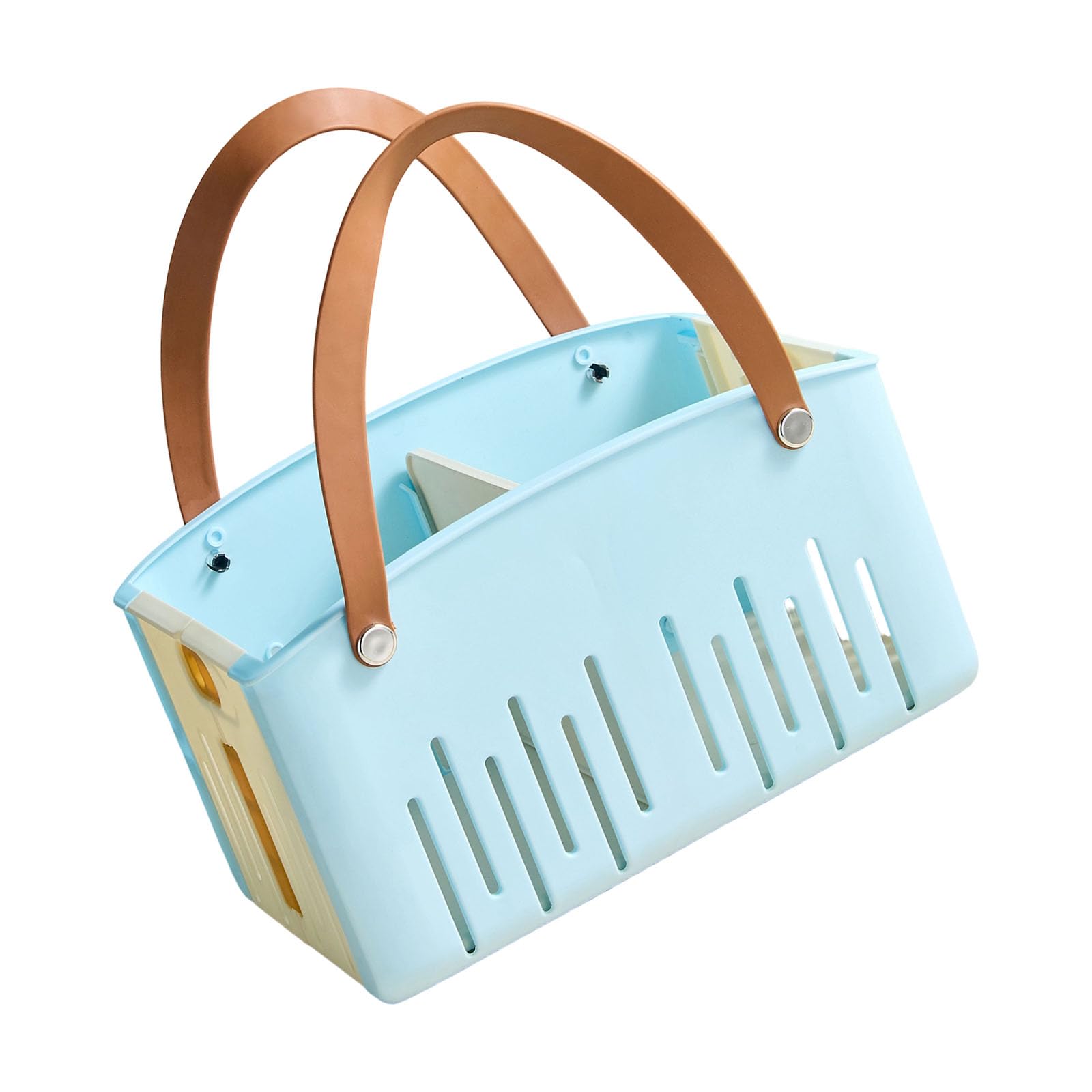 Kalttoy Sturdy PP ABS Bathroom Shower Holders Basket with Spacious Interior for Toiletries Kitchenwares Home Organization Large Capacity Bathroom Storage Basket