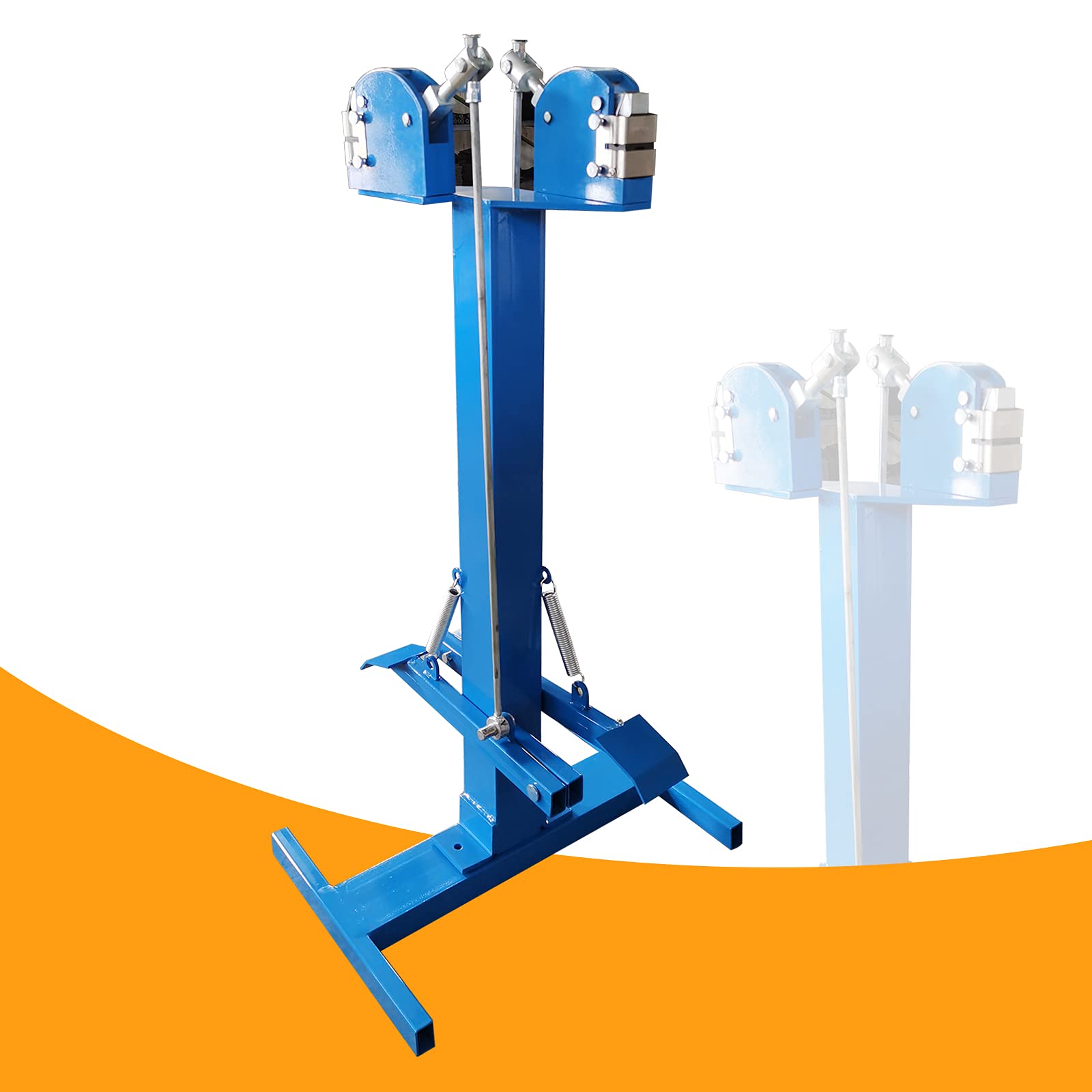 LANNADD Staapparaat, strekmachine met voetpedaal Ss-18fd metalen krimp-bas 1 ,2 mm / 18 gaa, blauw ijzer, voor auto-restauratie, metalen daken, motorwerkzaamheden
